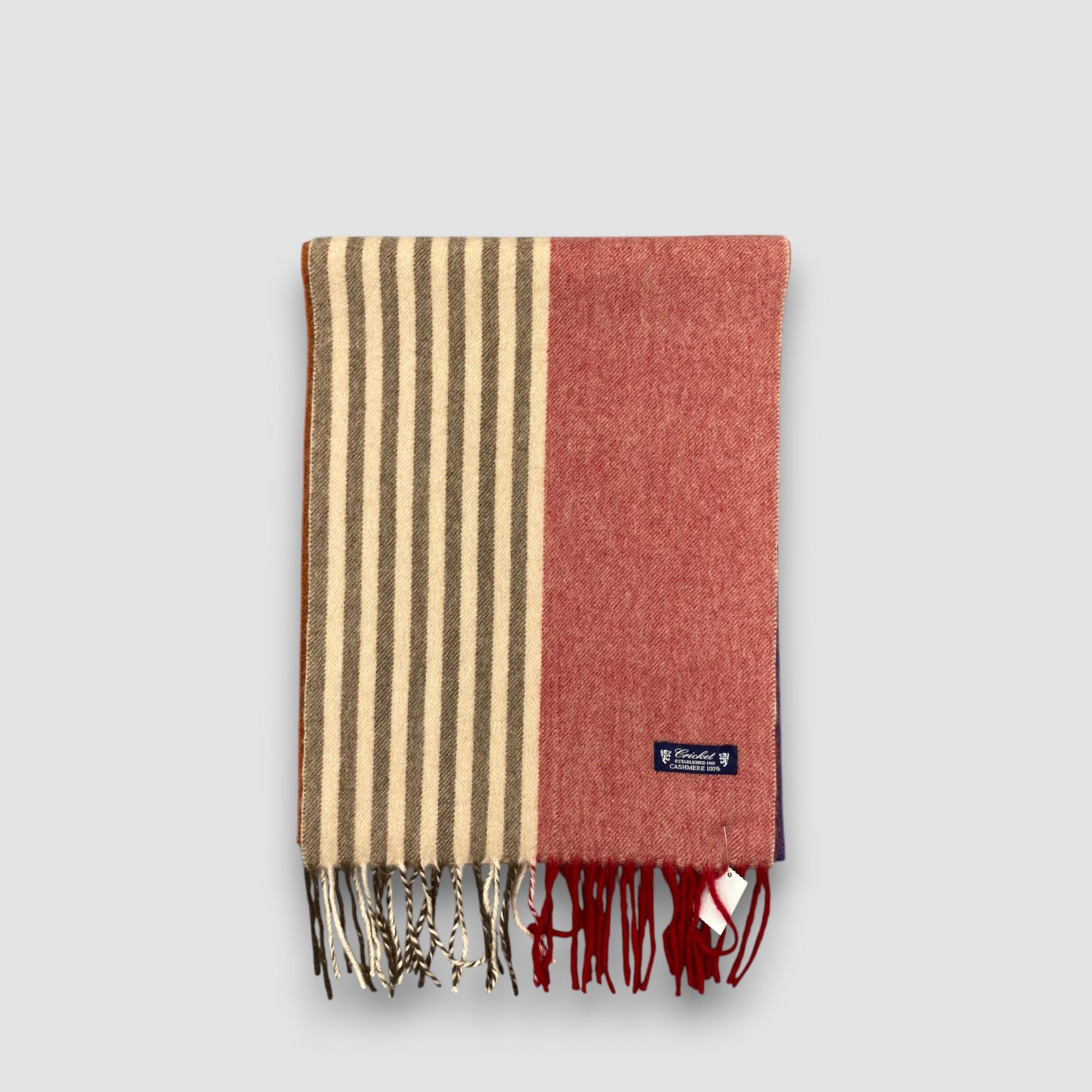 Japanese Brand Vintage Cricket Scarf Muffler Cashmere Winter Fringe Scarves Size ONE SIZE - 3 Thumbnail