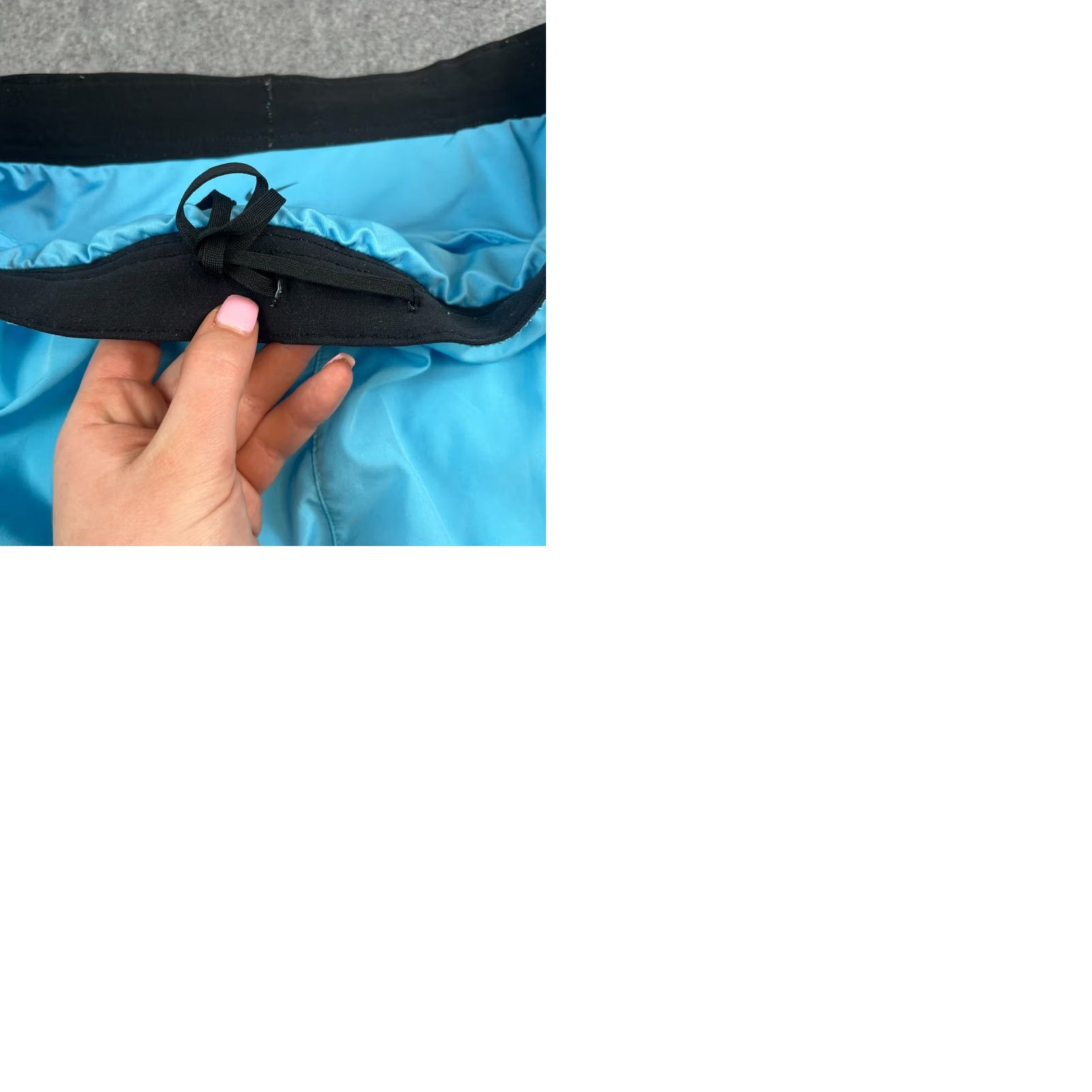 Nike Nike Mens Sweat Shorts M Blue Swoosh Dri-Fit Gymwear Running Pocket Shorts Size US 31 - 9 Thumbnail