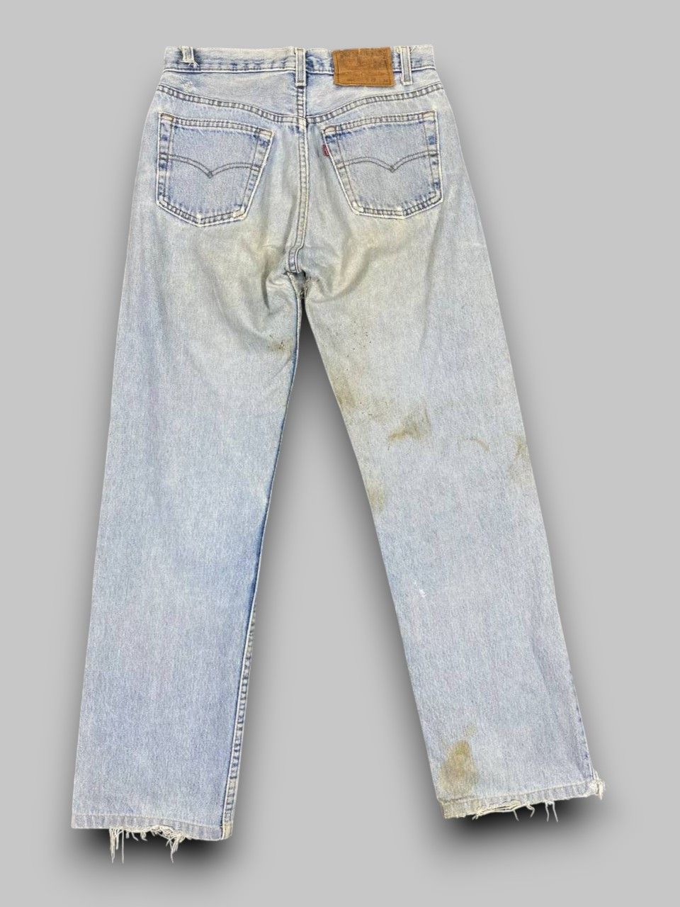 Levi's vintage 90s levis 501 stained light blue denim Size US 29 - 2 Thumbnail