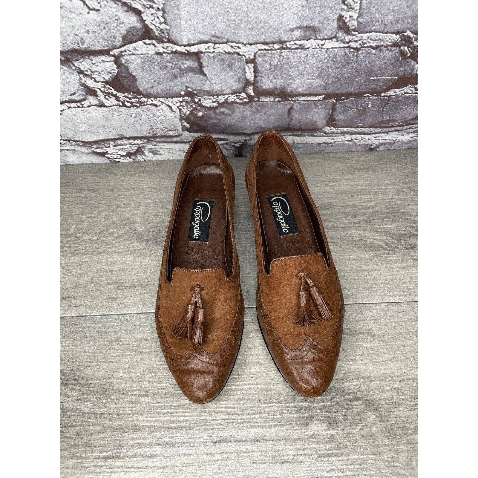 Other Cappagallo Brown Leather Wingtip Tassel Loafer Shoes Women S Size US 6 / IT 36 - 2 Thumbnail