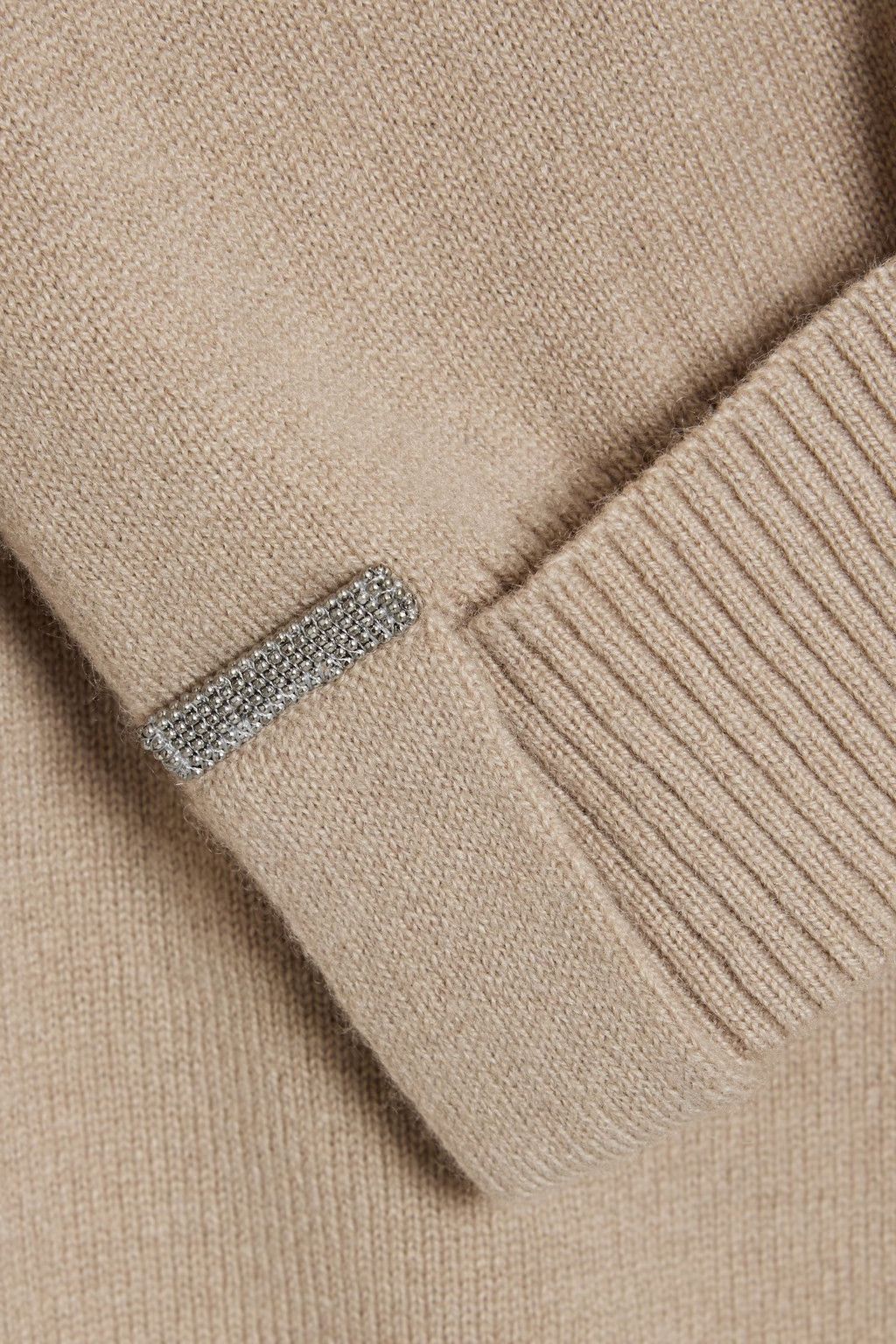 Brunello Cucinelli o1y0825 V-neck Sweater in Beige Size M / US 6-8 / IT 42-44 - 4 Thumbnail