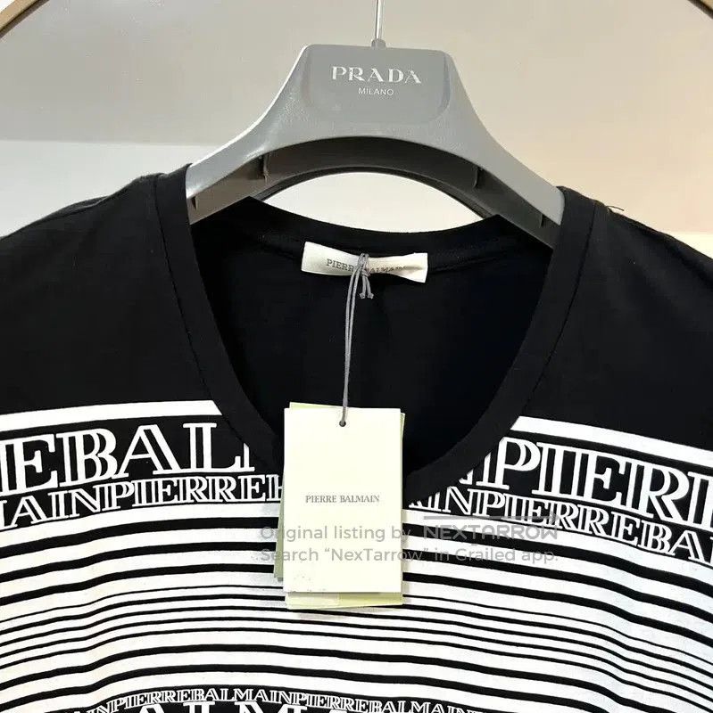 Balmain Balmain Black Cotton Short Sleeve T-Shirt . Size US S / EU 44-46 / 1 - 2 Thumbnail