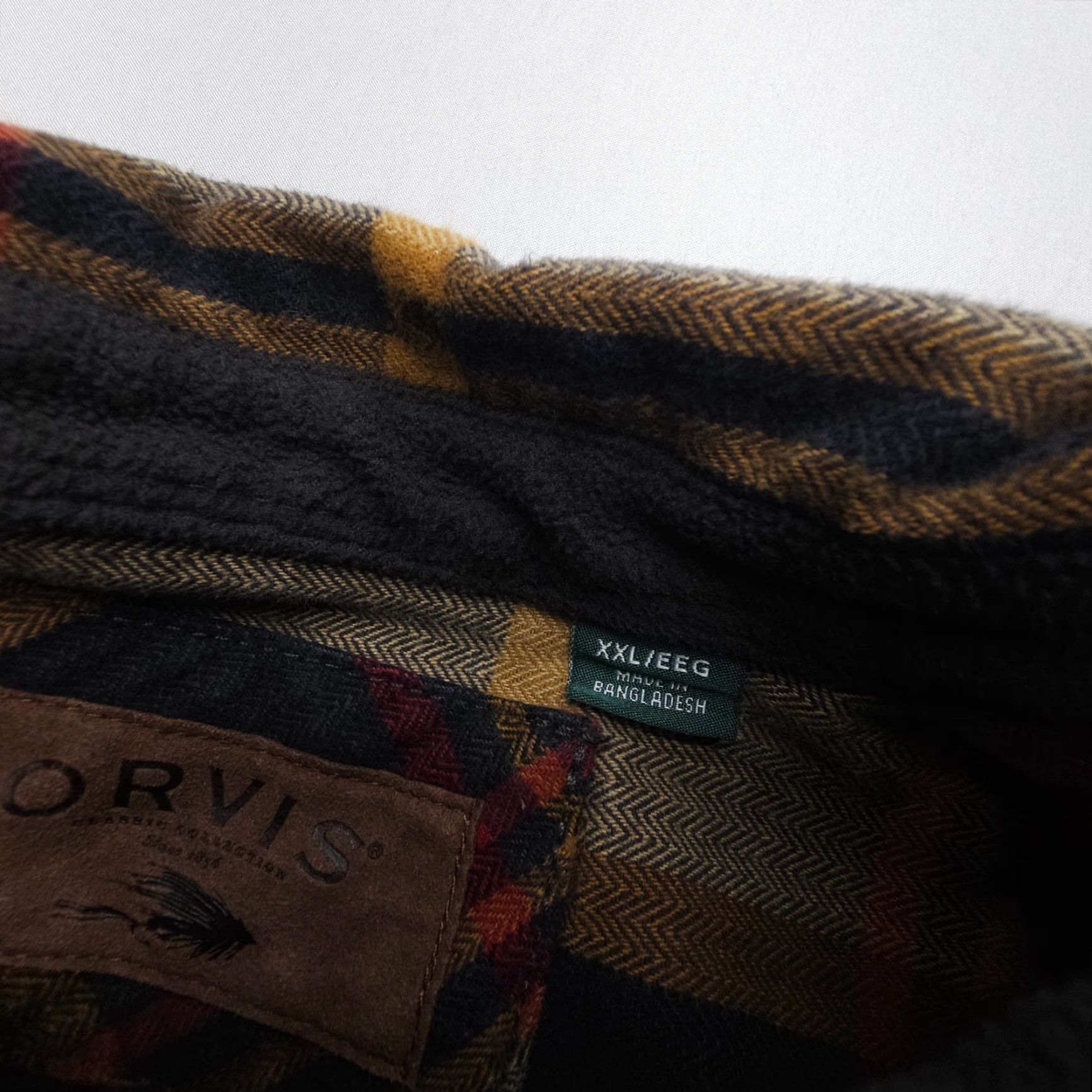 Orvis VINTAGE Orvis Shirt? Shacket Mens 2XL Plaid Heavy Flannel Outdoor Field Workwear Camping Shirt Size US XXL / EU 58 / 5 - 3 Thumbnail