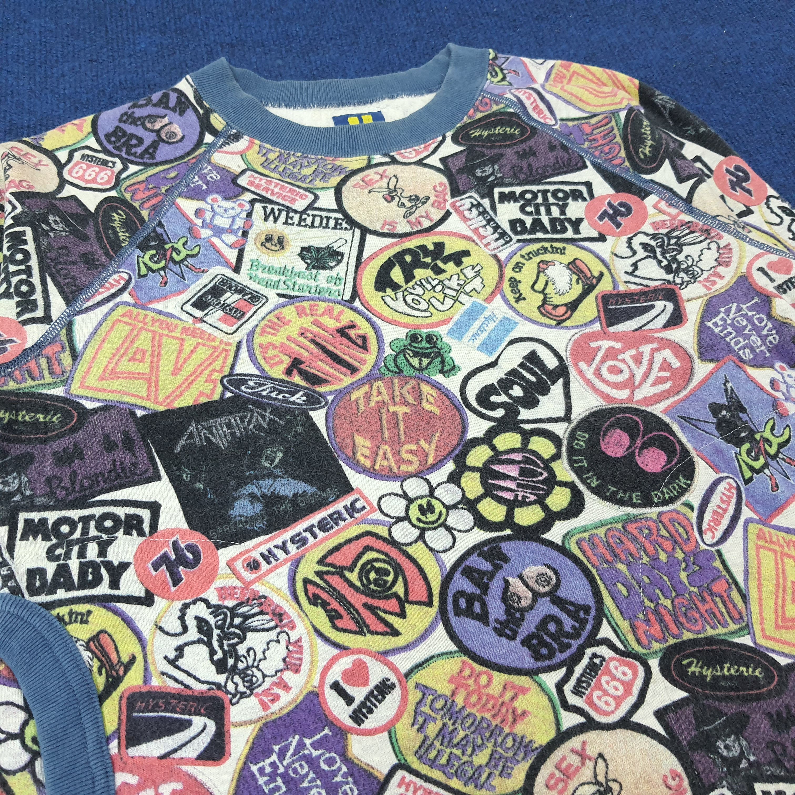 Hysteric Glamour × Japanese Brand × Vintage Vintage Hysteric Glamour Full Printed Sweatshirt C220N12 Size US XS / EU 42 / 0 - 2 Thumbnail
