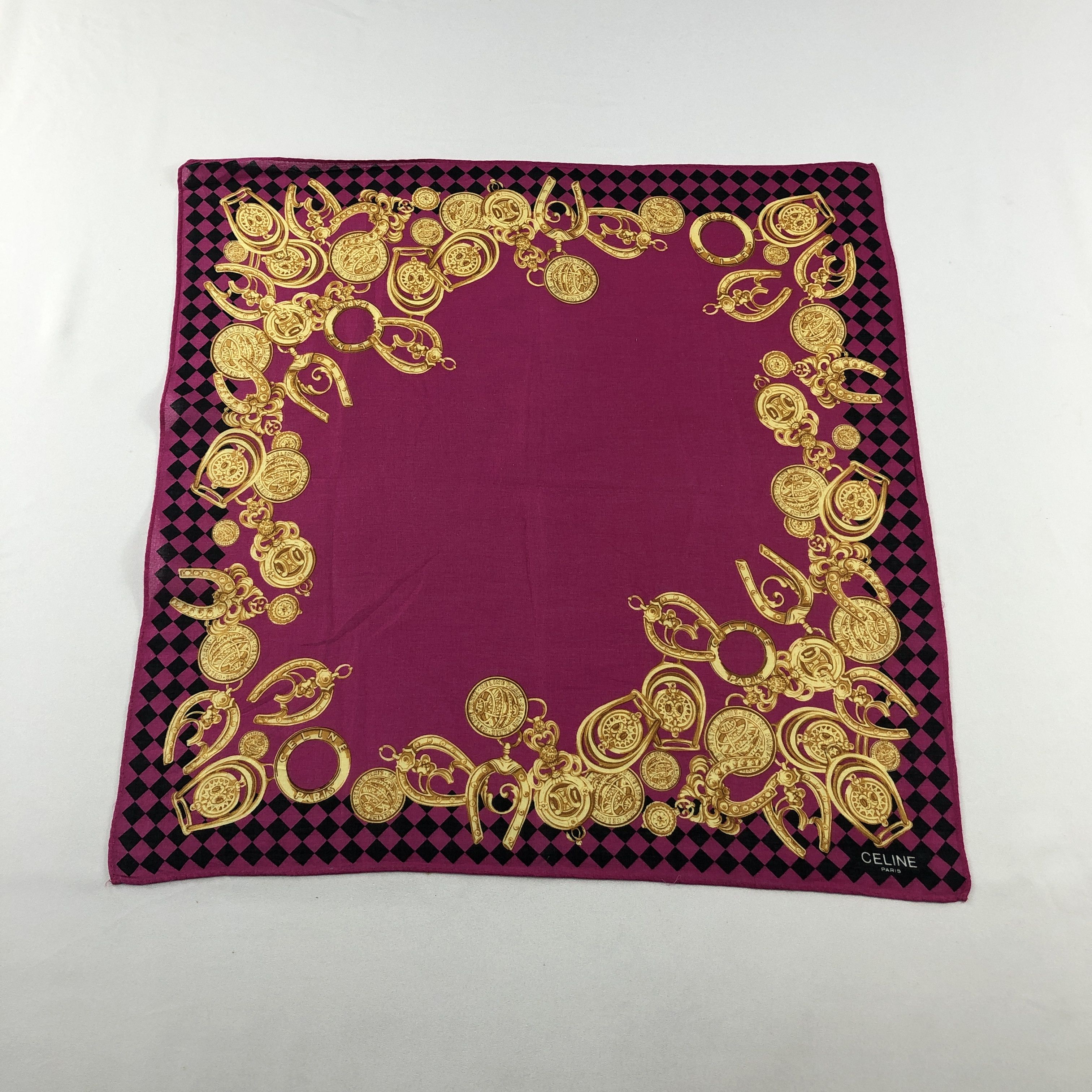 Celine Celine Handkerchief Neckerchief Bandana H2930 Size ONE SIZE - 1 Thumbnail