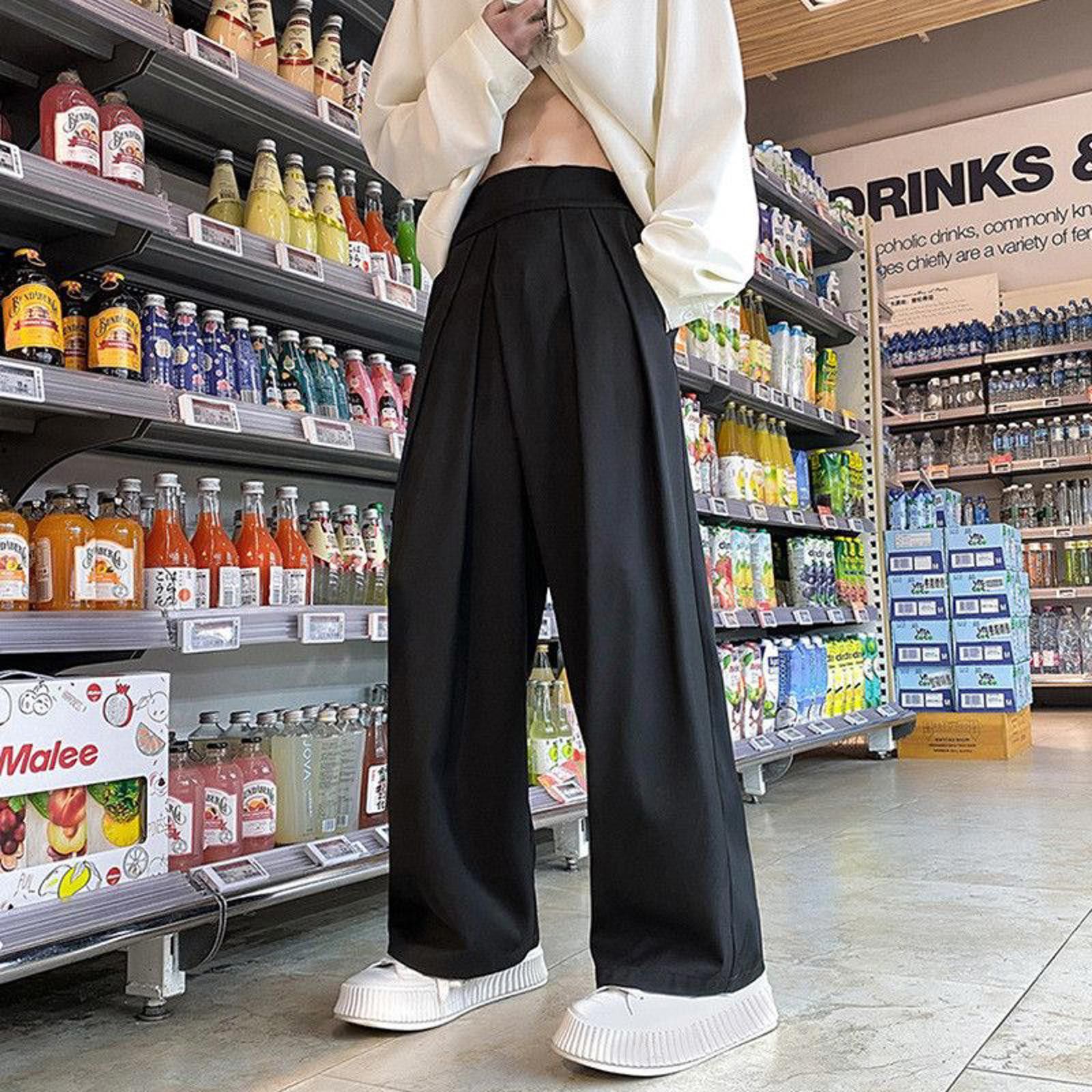 Other Baggy Loose Wide Leg Black Pants Trousers Size US 32 / EU 48 - 1 Thumbnail