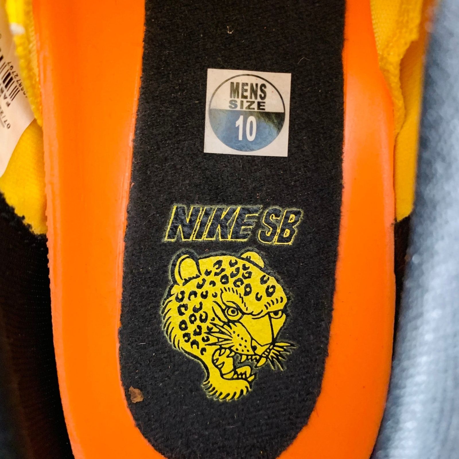 Nike SB Bruin Hyperfeel Yellow Black Suede Lace-Up Sneakers Size US 10 / EU 43 - 7 Thumbnail