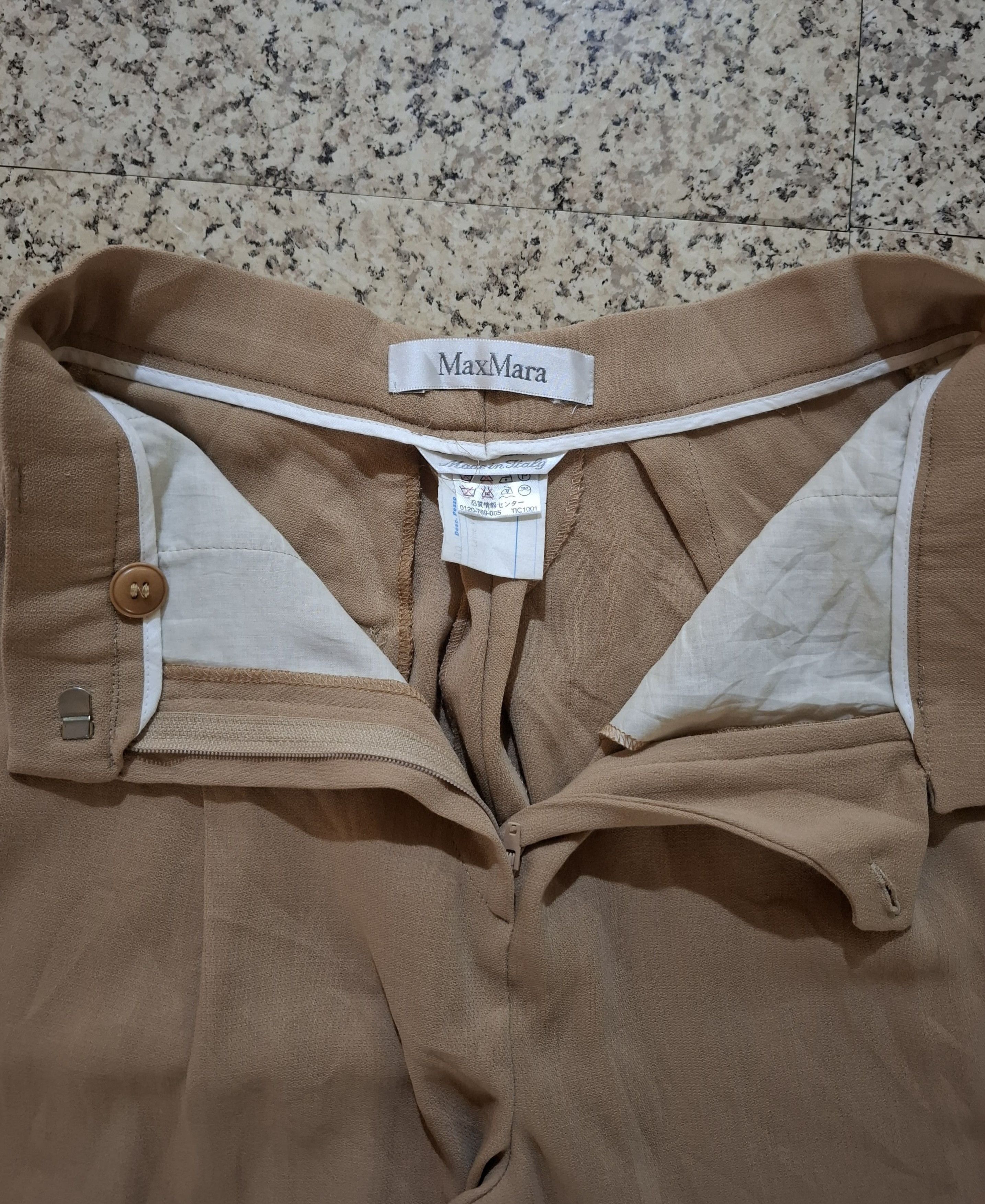 Max Mara Vintage Max Mara Pleated Virgin Wool Trousers Made In Italy Size 25" / US 0 / IT 36 - 5 Thumbnail