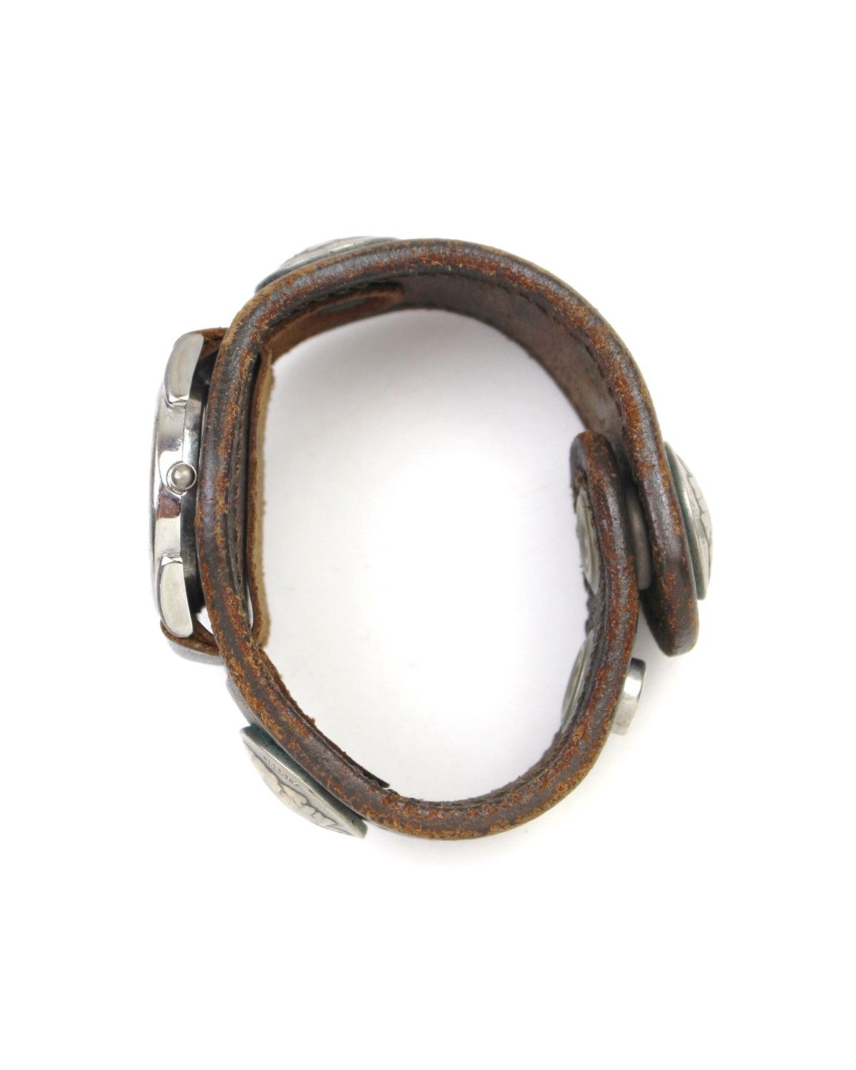 Vintage 2000S TINO USA CUFF COIN LEATHER WATCH Size ONE SIZE - 5 Thumbnail