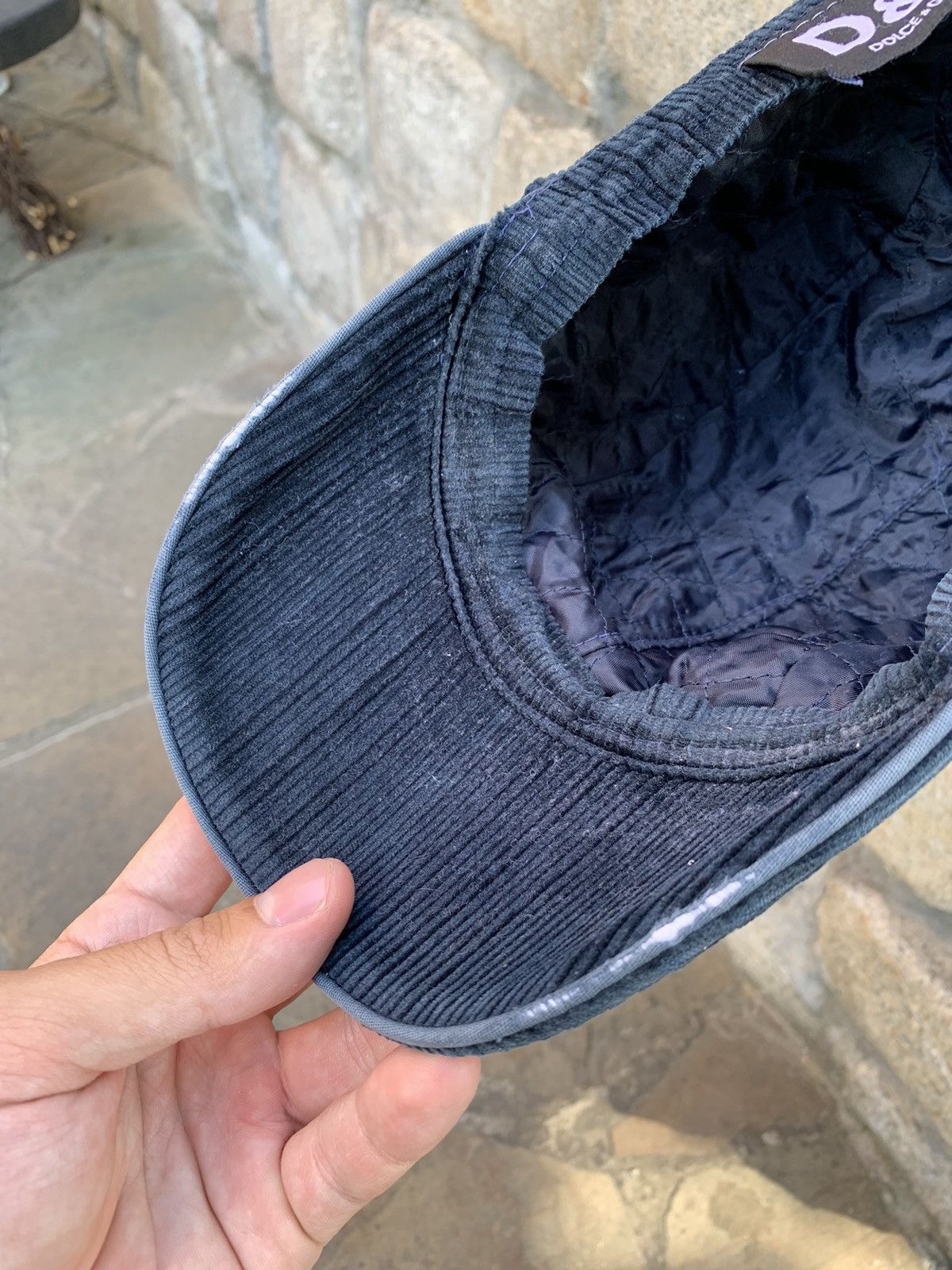 Dolce & Gabbana Vintage Dolce & Gabbana Corduroy Logo Cap Hat Size ONE SIZE - 6 Thumbnail
