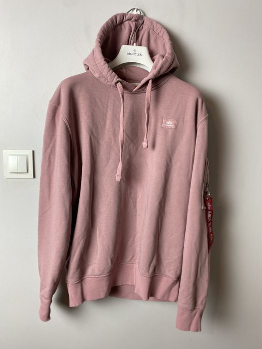 Alpha industries hoodie discount pink