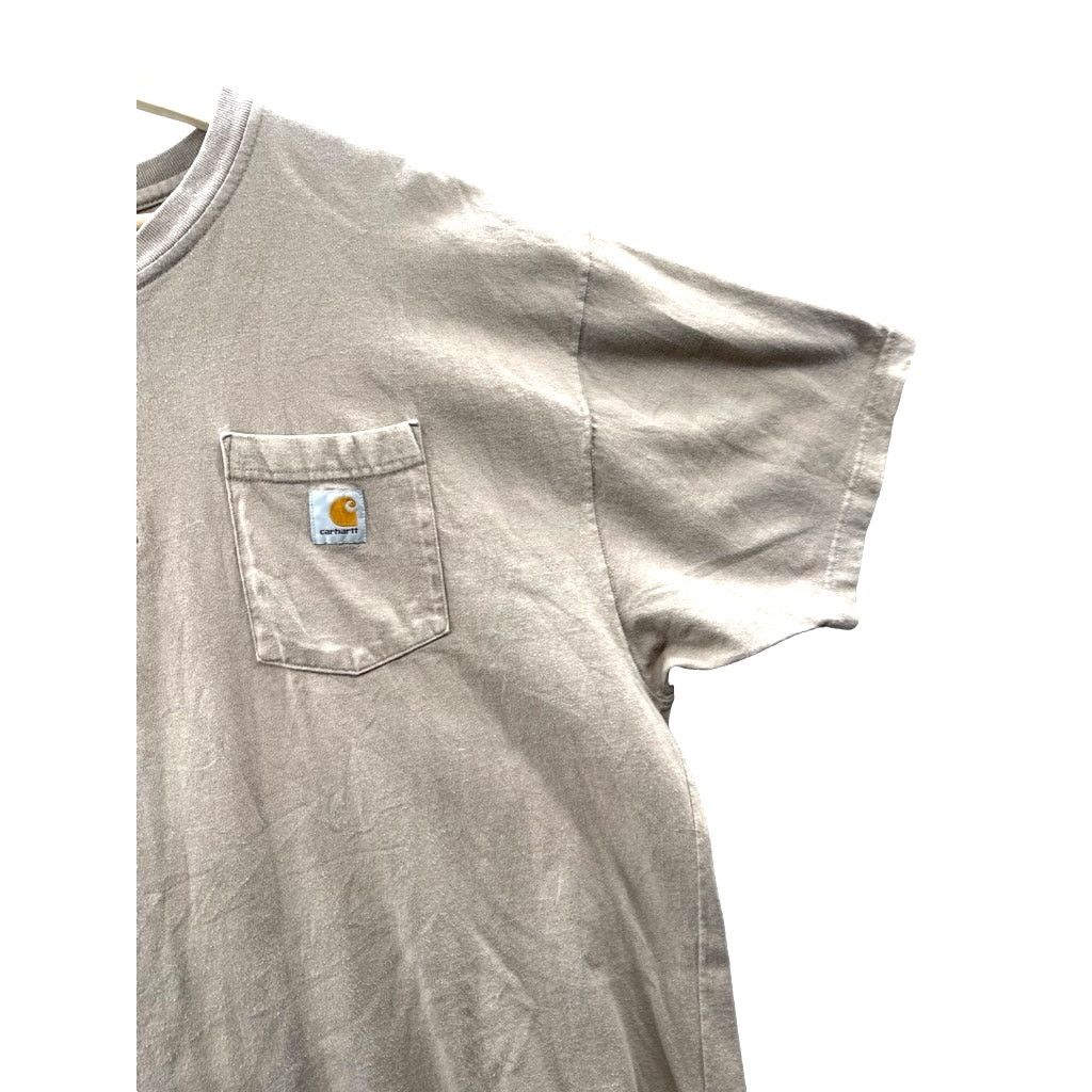 Carhartt × Vintage Vintage 2000's Carhartt Tan Heavyweight Henley T-Shirt Size US XL / EU 56 / 4 - 5 Thumbnail