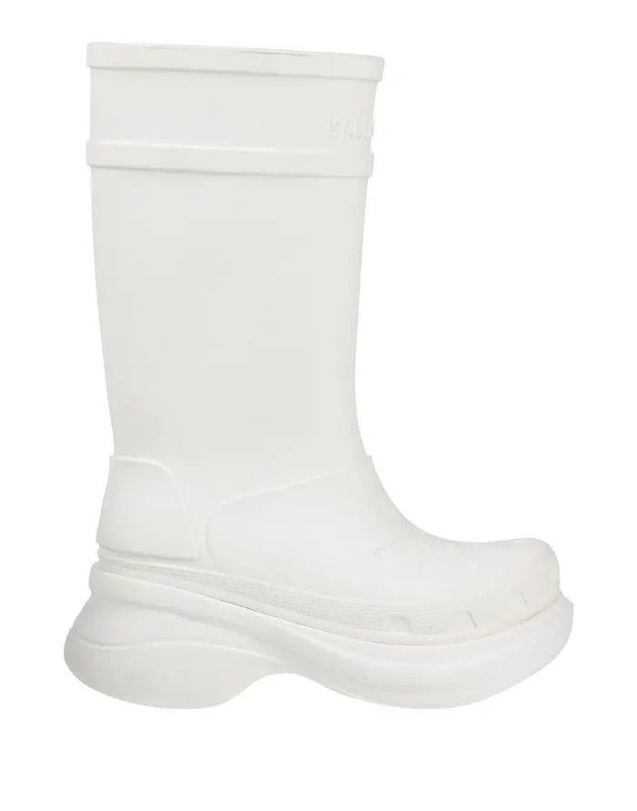 Balenciaga o1rshd1 Rubber Crocs Boots in White Size US 6 / IT 36 - 2 Thumbnail