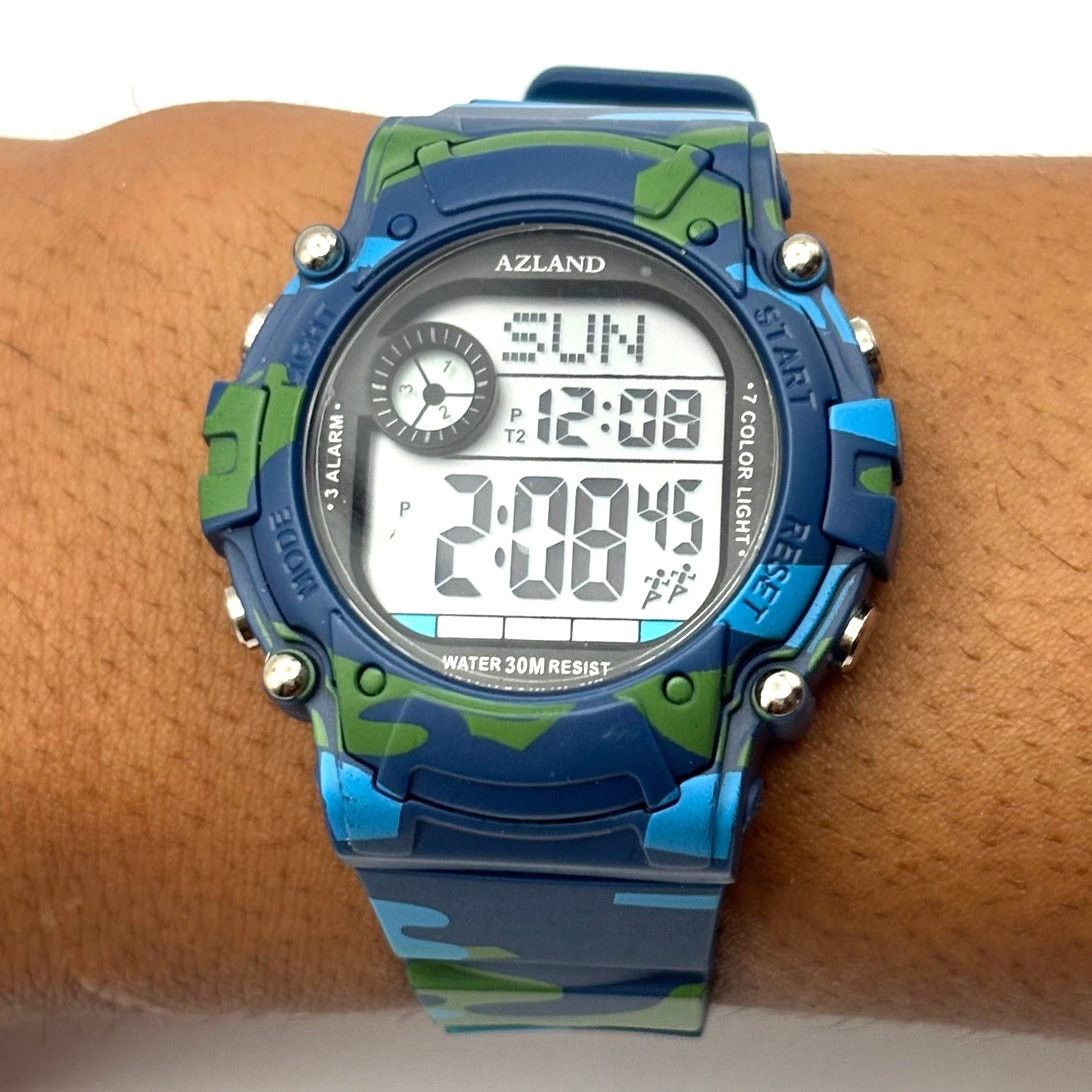 Other Digital Blue Camo Men's Watch Size ONE SIZE - 1 Thumbnail