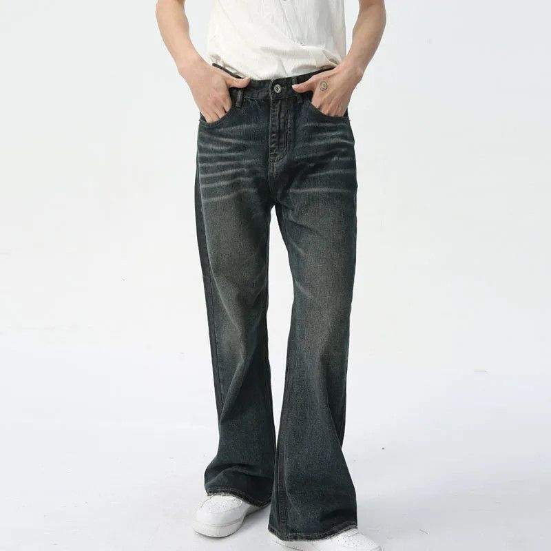 Summer New Men`s Flared Jeans
