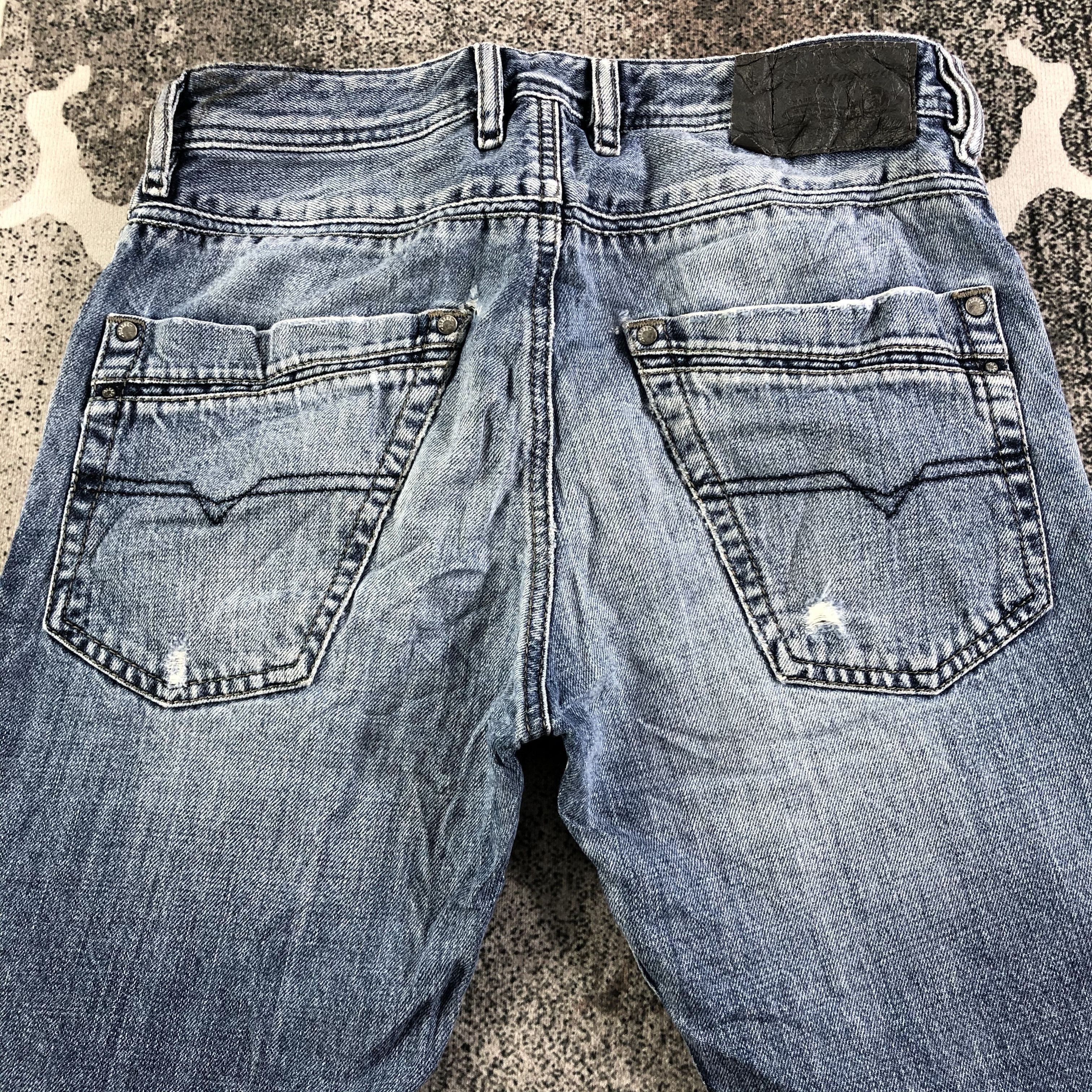 Diesel Distressed Diesel Faded Blue Jeans KJ2008 Size 27" / US 4 / IT 40 - 4 Thumbnail