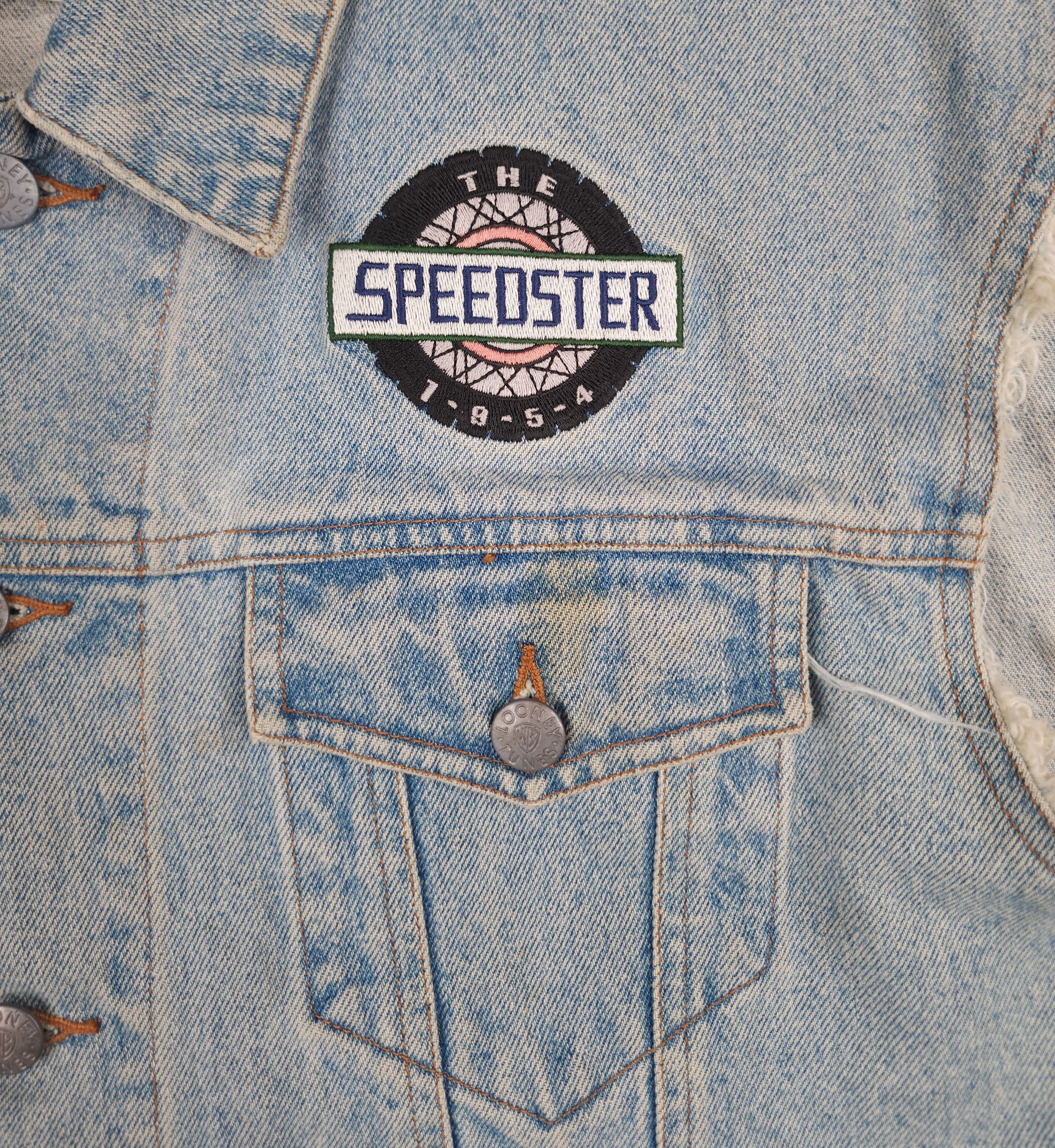 Acme Clothing Vintage ACME Taz The speedster Tasmanian devil denim vest Size US XL / EU 56 / 4 - 2 Thumbnail