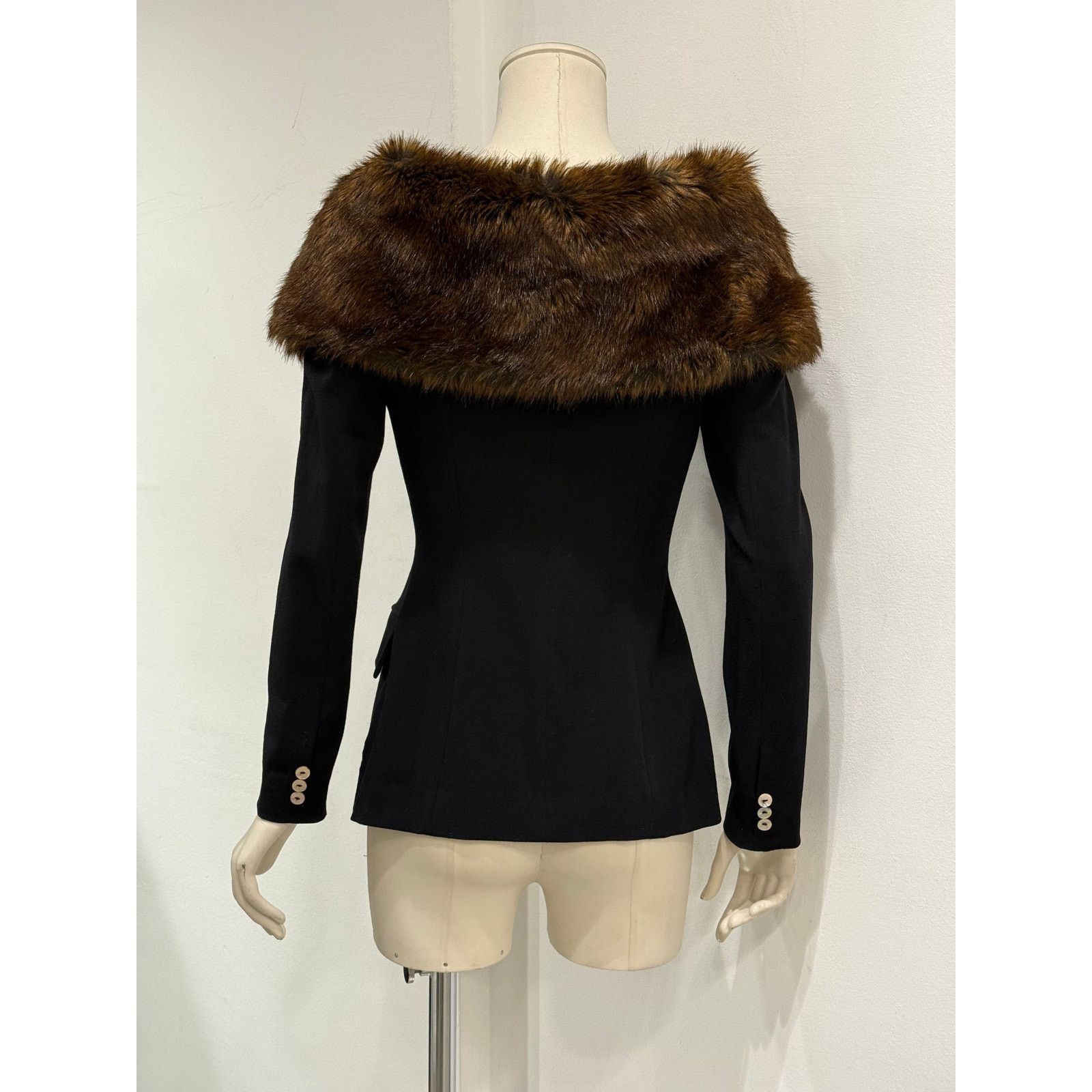plein sud 2000s Plein Sud blazer with detachable fur Size S / US 4 / IT 40 - 7 Thumbnail