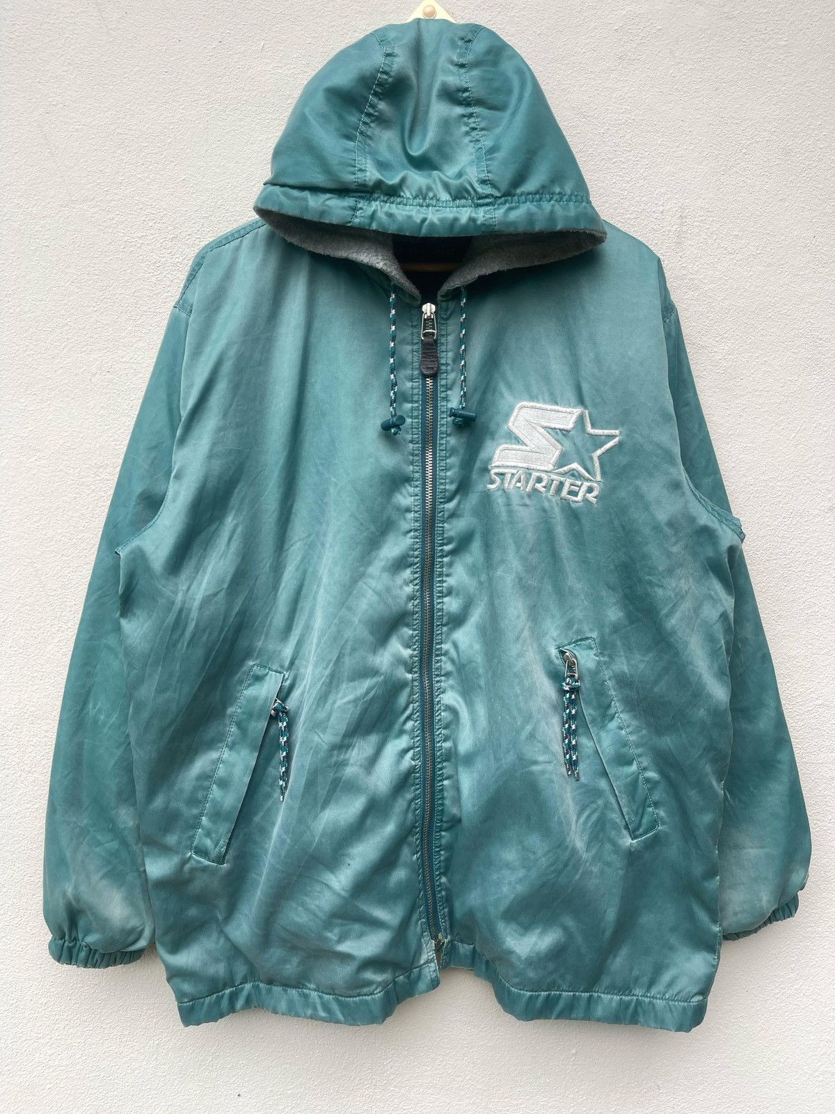 Starter × Vintage Vintage 90s Starter USA Hoodie Jacket Size US M / EU 48-50 / 2 - 2 Thumbnail