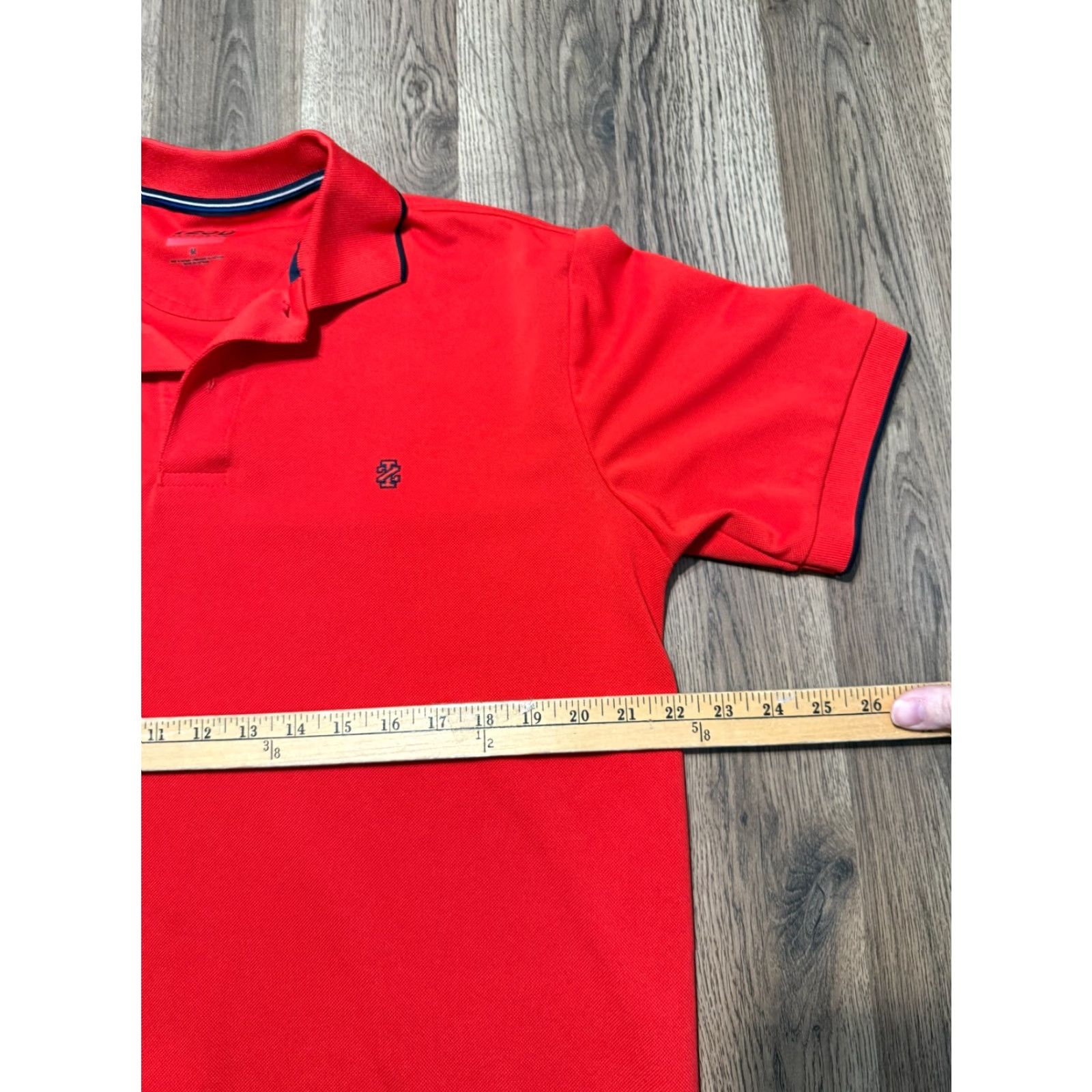 Izod IZOD Shirt Polo Shirt, Men's Medium Red Short Sleeve, Logo, Casual Golf, Regular, Polyester, IZOD Size US M / EU 48-50 / 2 - 7 Thumbnail
