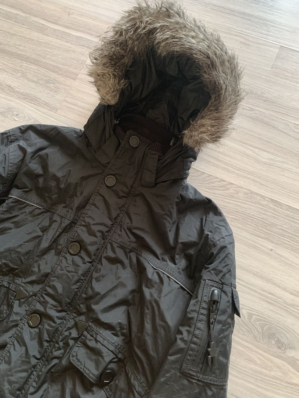 If Six Was Nine × Japanese Brand × Le Grande Bleu (L.G.B.) Engelbert Strauss Y2K faux fur hood jacket If6was9 LGB vibe Size US XL / EU 56 / 4 - 4 Thumbnail