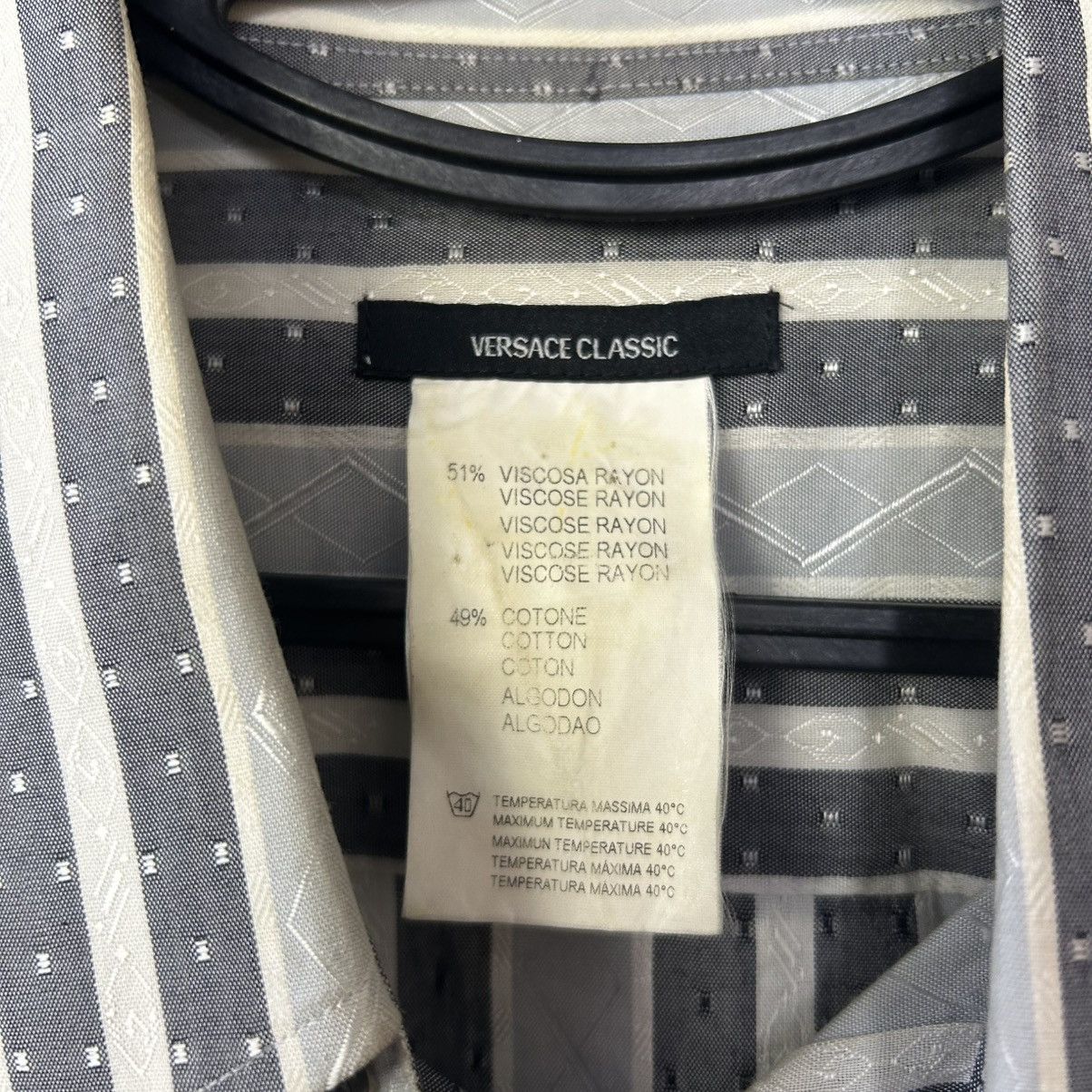 Versace Luxury Versace Collection Basic Designer 90’s Button Shirt Size US L / EU 52-54 / 3 - 5 Thumbnail