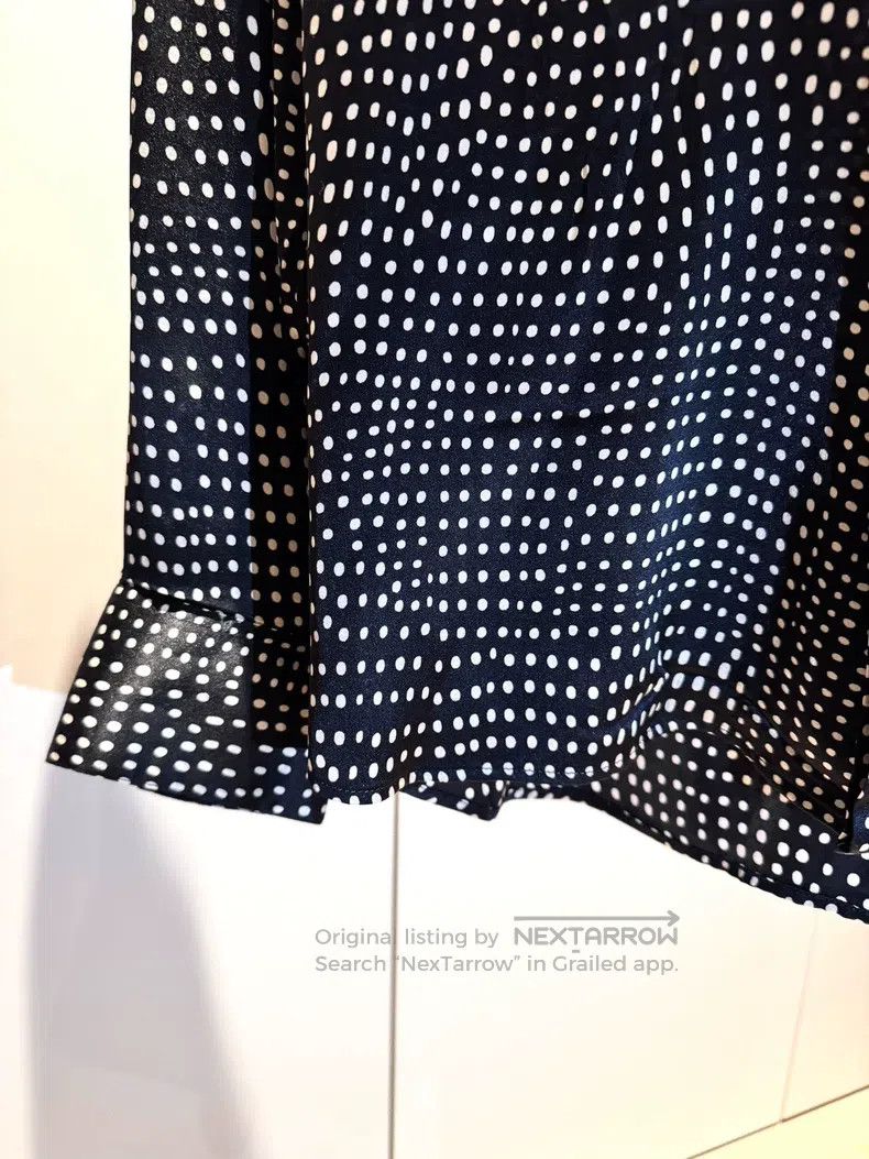 Saint Laurent Paris Saint Laurent Paris Silk Polka Dot Shirt Size XS / US 0-2 / IT 36-38 - 3 Thumbnail