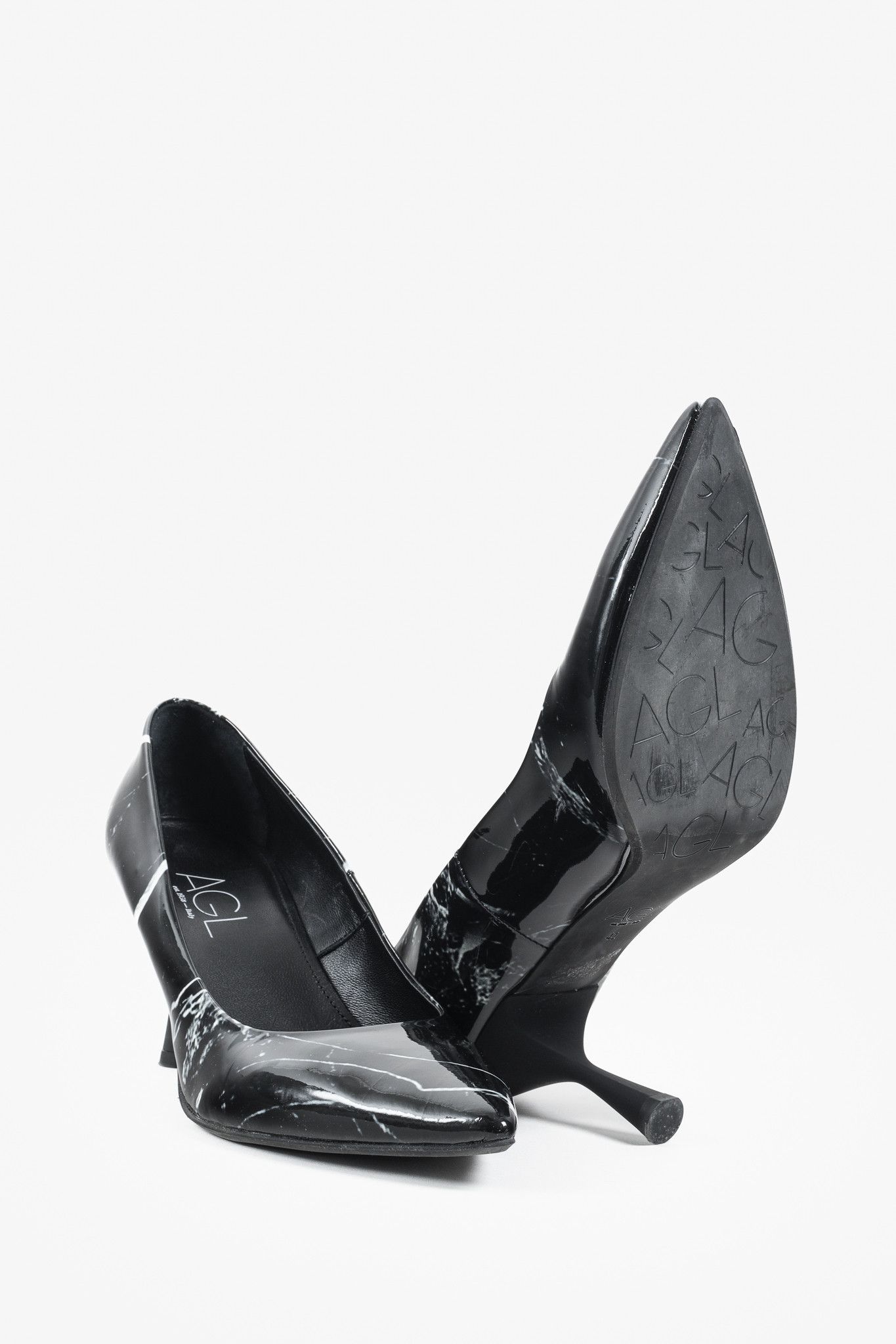 AGL AGL Isoldie Black Marble Pump Size US 11 / IT 41 - 4 Thumbnail