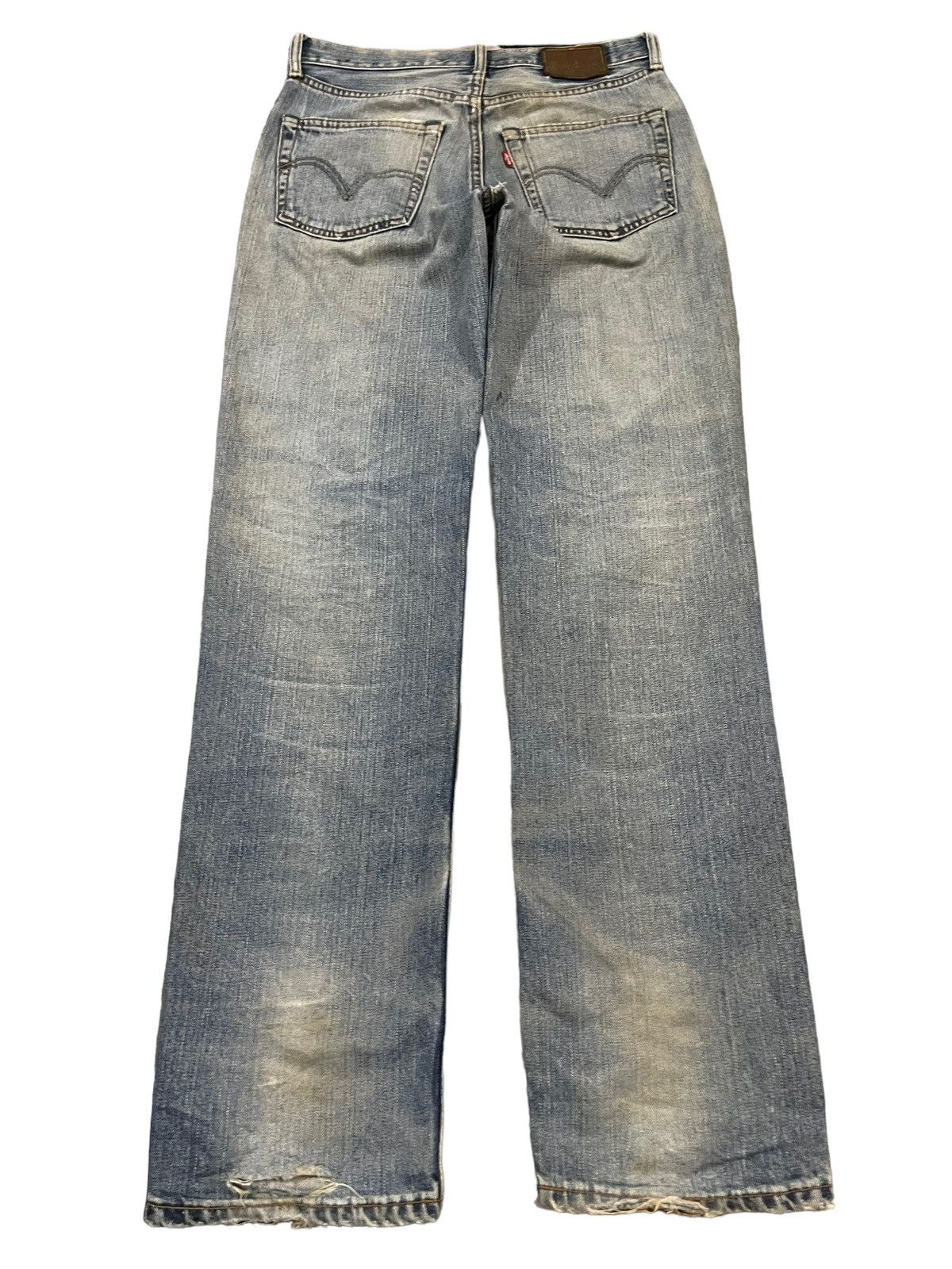 Levi's Vintage 90 Levis 502 Blue Wash Distressed Style Jeans Size US 30 / EU 46 - 2 Thumbnail