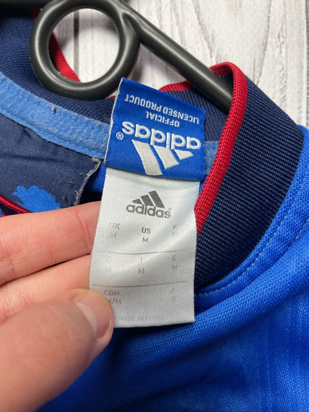 Adidas × Vintage Vintage France rugby jersey adidas size M blue logo Size US M / EU 48-50 / 2 - 5 Thumbnail