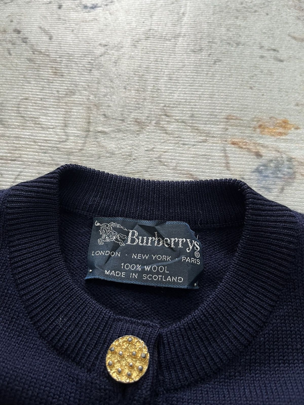 Burberry Burberrys Iron Gold Buttons Merino 2000 100% Pure New Wool Size M / US 6-8 / IT 42-44 - 6 Thumbnail