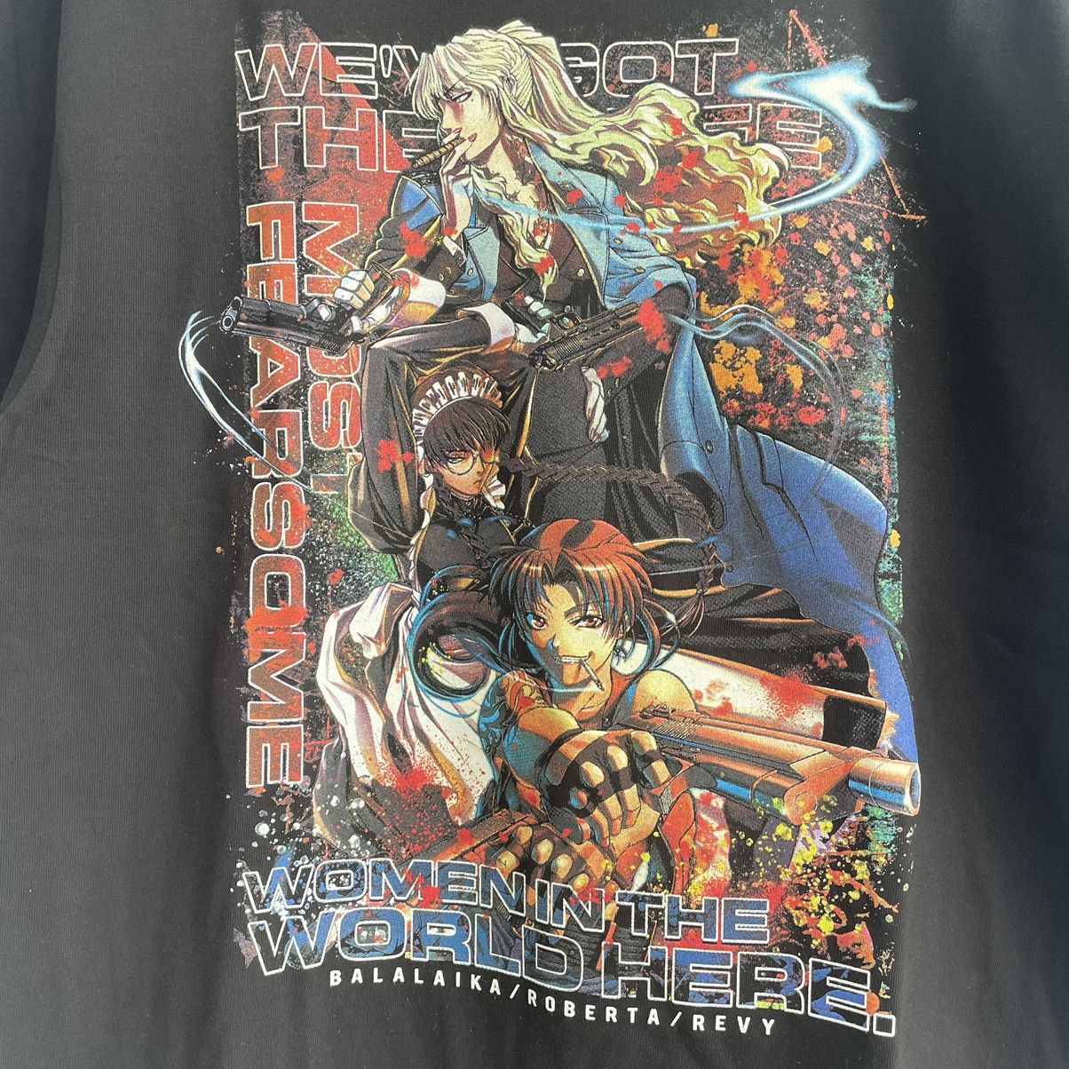 Anime Y2K Black lagoon anime cospa tshirt Size US L / EU 52-54 / 3 - 3 Thumbnail