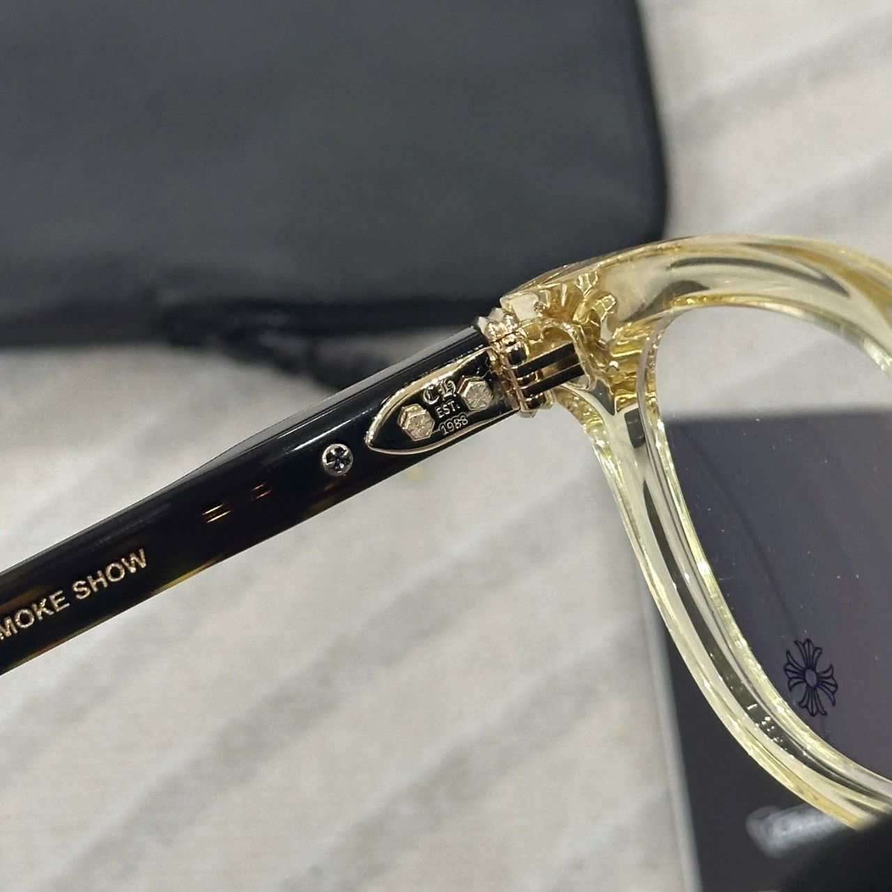 Chrome Hearts CHROME HEARTS SMOKE SHOW PALE ALE - DARK TORTOISE Size ONE SIZE - 8 Thumbnail