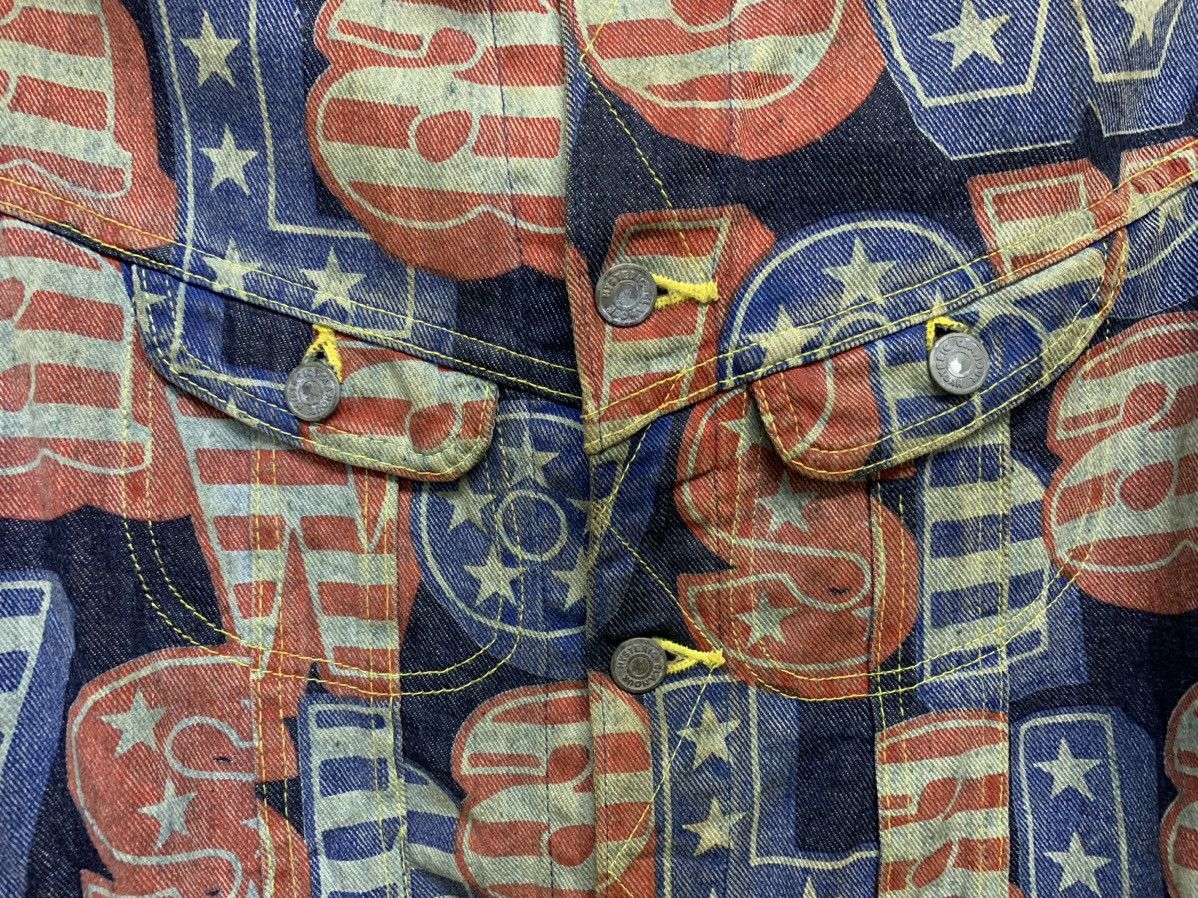Hysteric Glamour 📌RARE📌VINTAGE HYSTERIC GLAMOUR DENIM JACKET FULLPRINT Size M / US 6-8 / IT 42-44 - 9 Thumbnail
