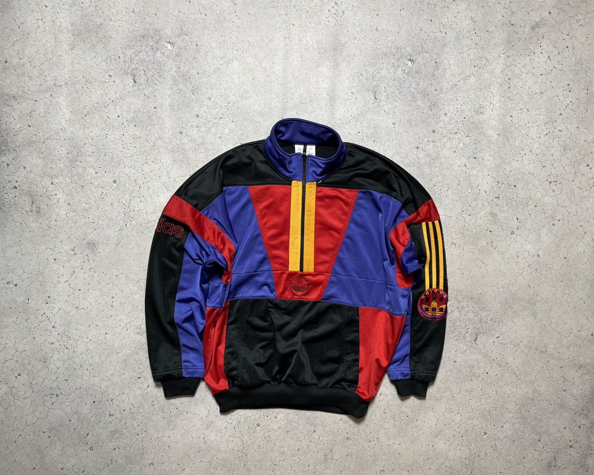 Adidas Vintage 90s Tracksuit Adidas Asia Big Logo Pants And Jacket Size US M / EU 48-50 / 2 - 3 Thumbnail