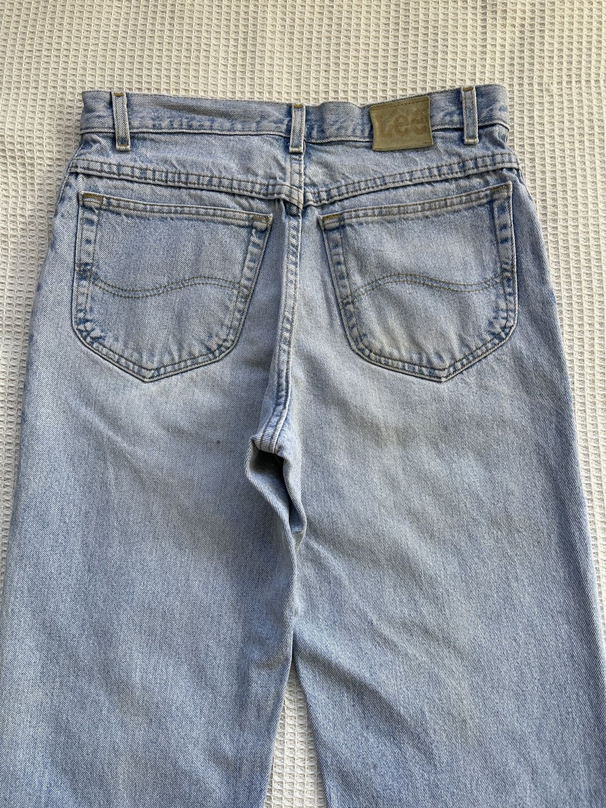 Jean Rare🔥Vintage Lee Light Blue Wash Baggy Jeans Size US 32 / EU 48 - 3 Thumbnail