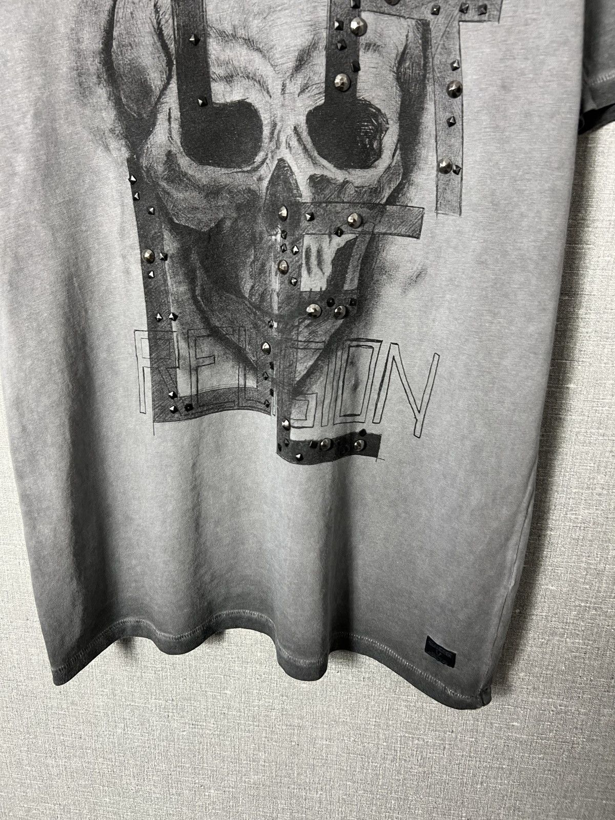 True Religion True Religion Skull 💀 Big Logo Garment Died Tee Size US M / EU 48-50 / 2 - 5 Thumbnail