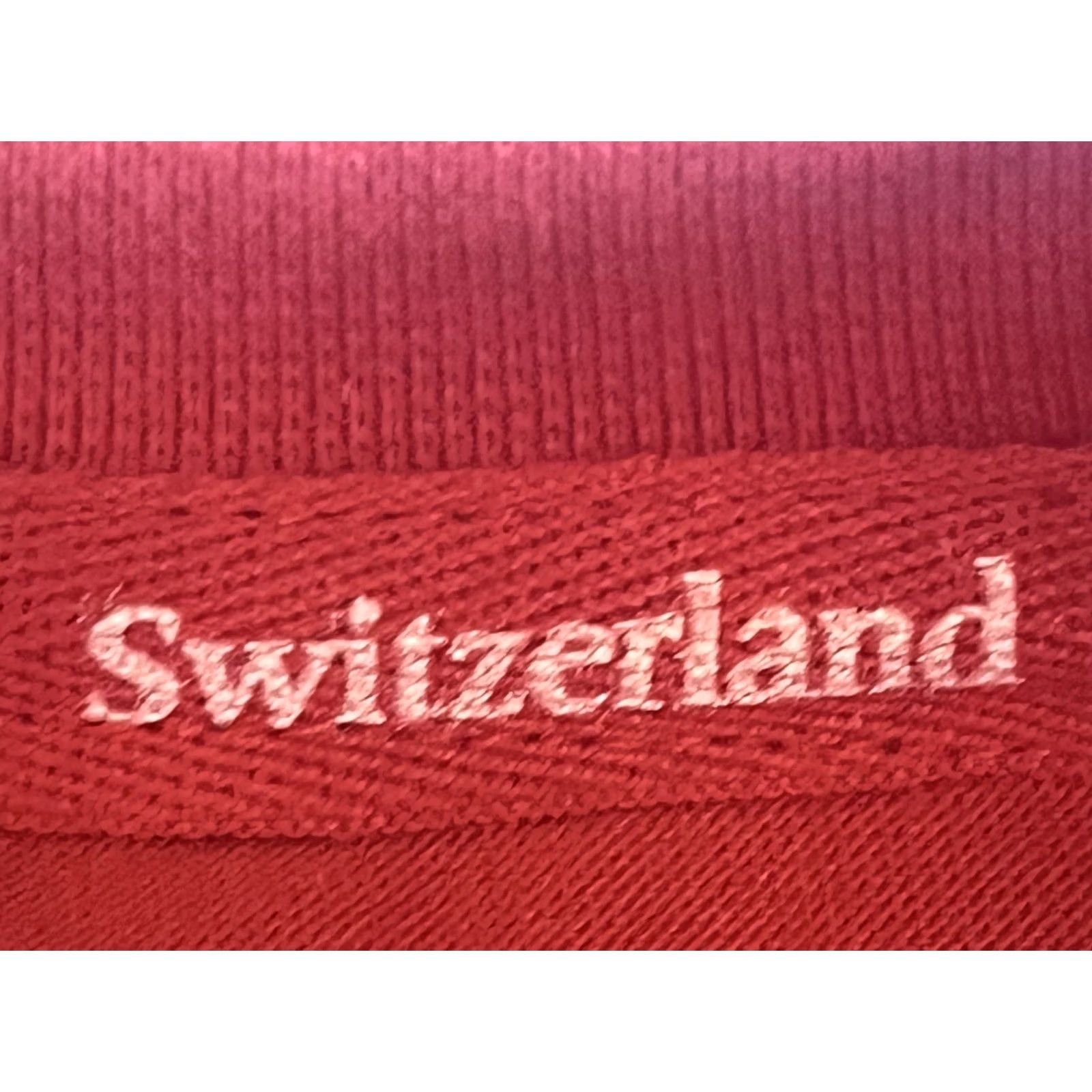 Vintage Splash Arts T-Shirt Woman Red Small V-Neck Short Sleeve Cotton Canvas NWT Promoline Cross Country Switzerland Size S / US 4 / IT 40 - 5 Thumbnail