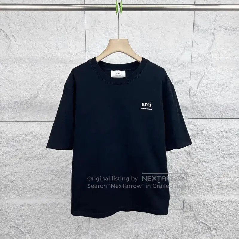AMI AMI Cotton Women's Black T-Shirt . Size M / US 6-8 / IT 42-44 - 1 Thumbnail