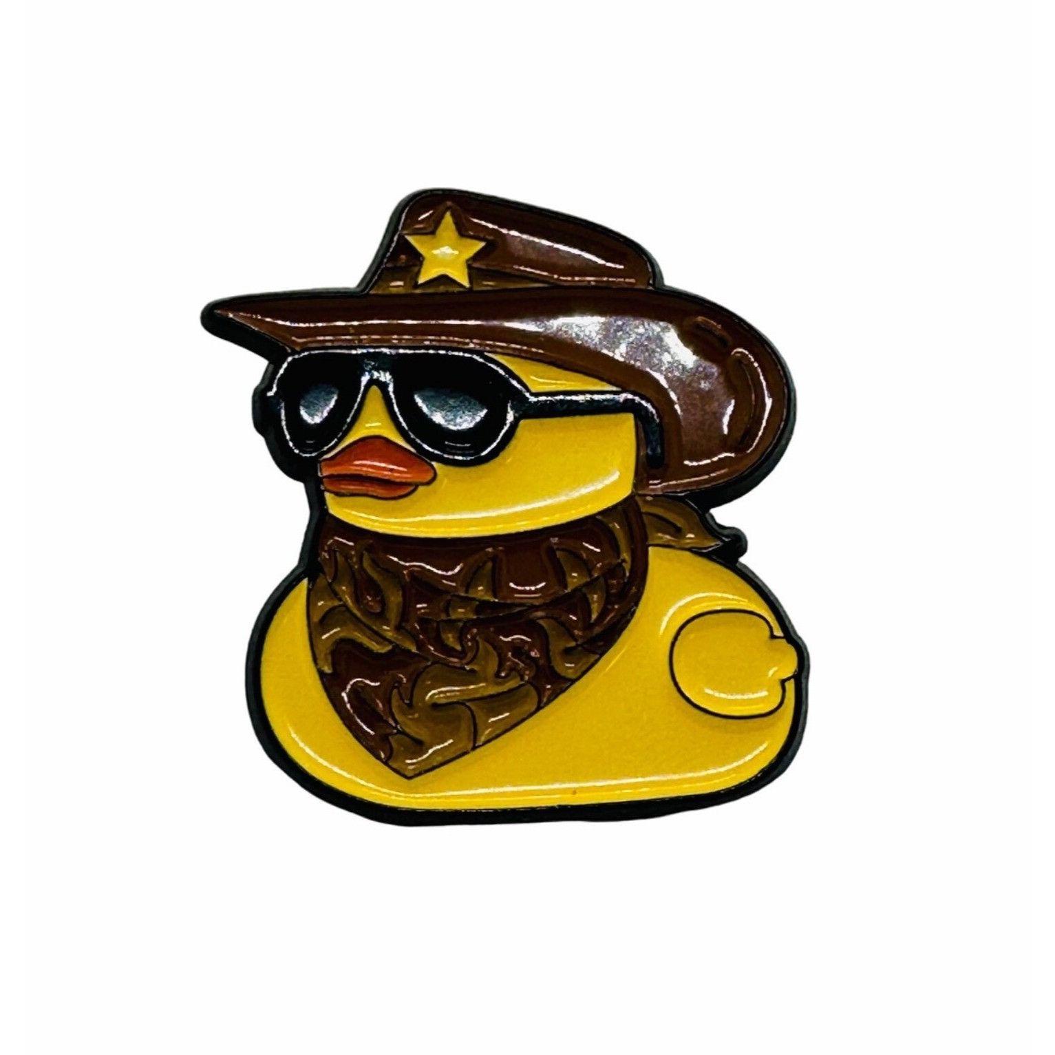 Other ✨Enamel Lapel Pin duck cap with cowboy hat glasses and banda Size ONE SIZE - 4 Thumbnail