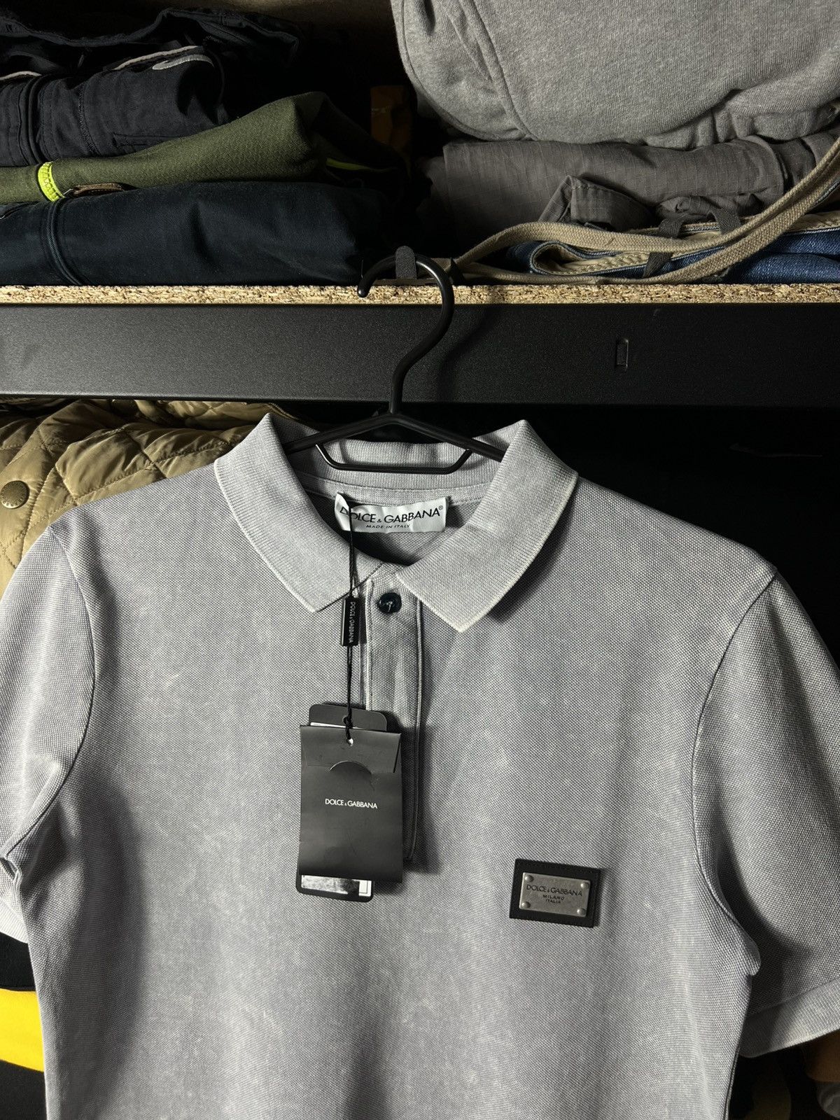 Dolce & Gabbana NWT Dolce & Gabbana Milano Garment Dyed Polo Shirt Size S Size US S / EU 44-46 / 1 - 5 Thumbnail