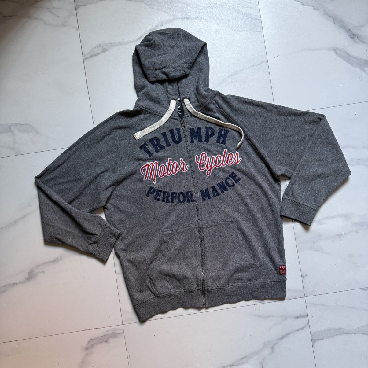 Harley Davidson Triumph Motorcycles Performance Full Zip Hoodie Size US XL / EU 56 / 4 - 3 Thumbnail