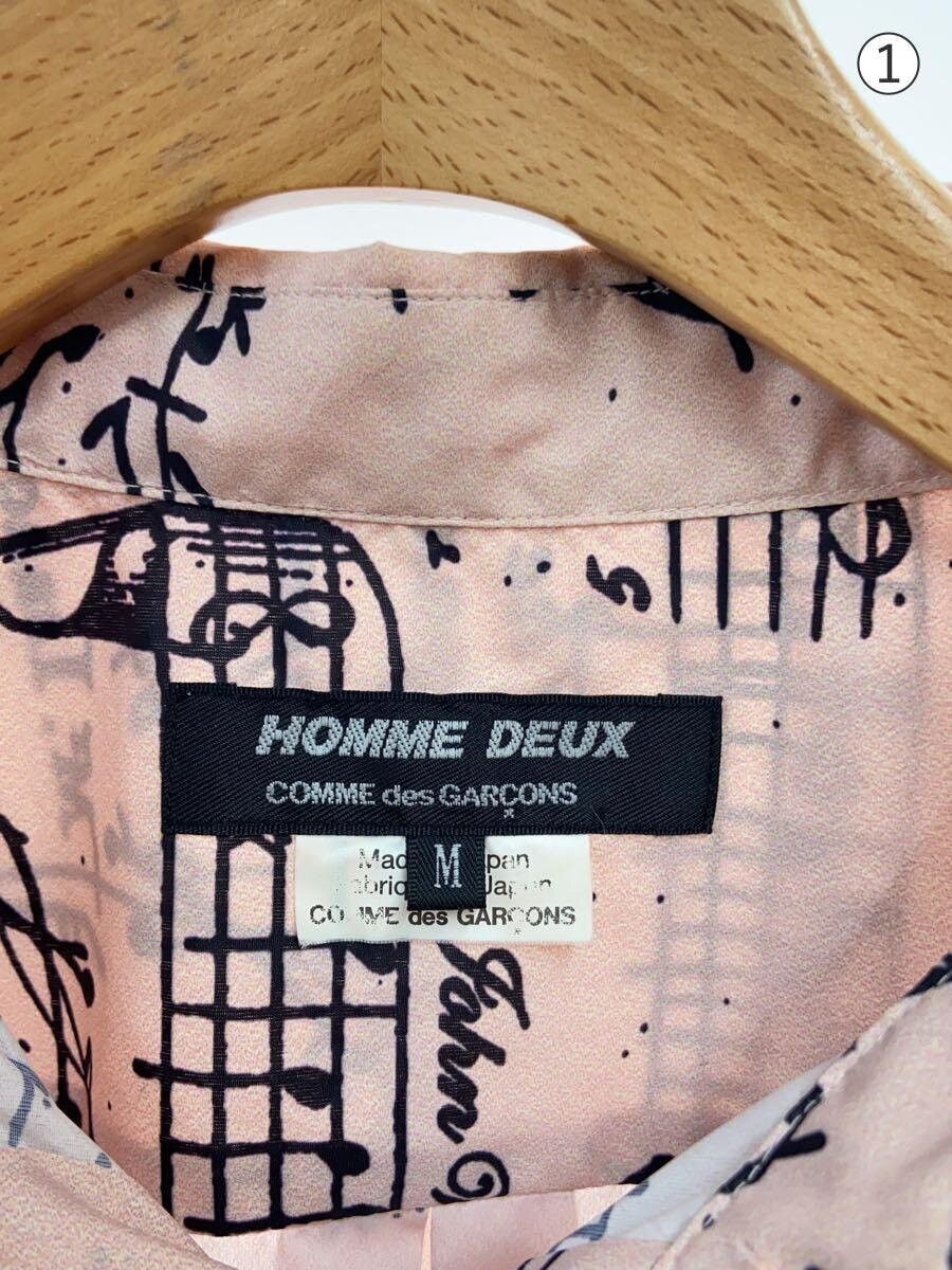 Comme des Garcons Homme Deux SS20 Musical Note Print Button Shirt Size US M / EU 48-50 / 2 - 4 Thumbnail
