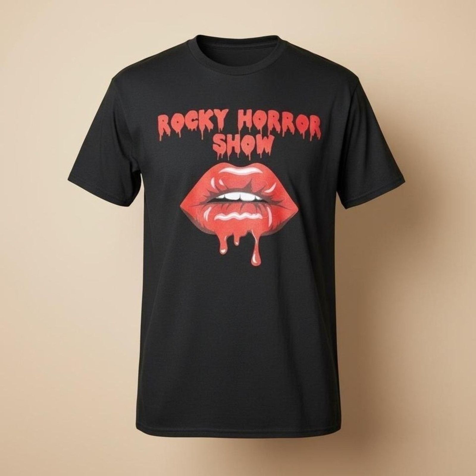Other Rocky Horror Show Lips Graphic T-Shirt Black Size Large NWT Size US L / EU 52-54 / 3 - 1 Thumbnail