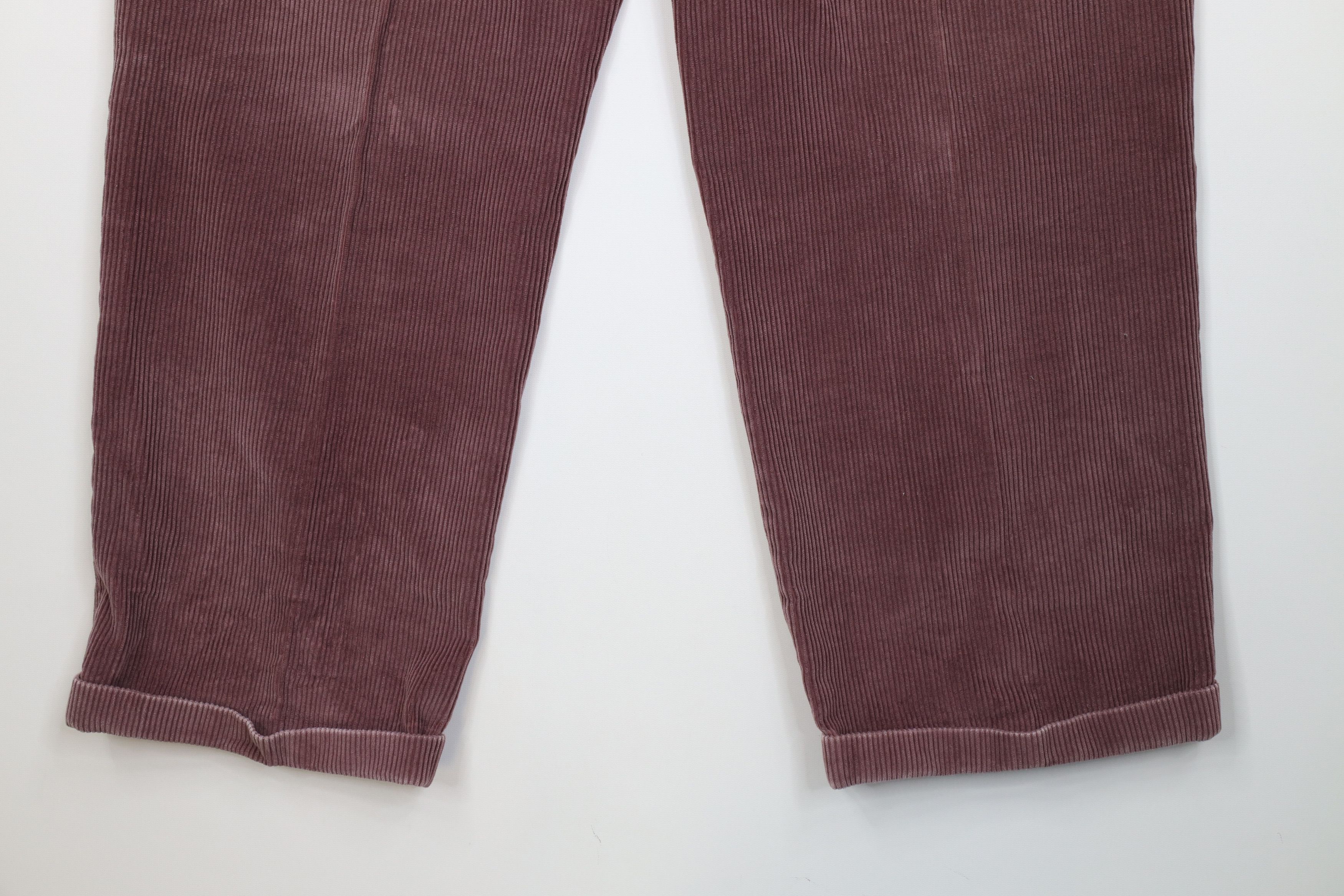 Lands' End Vintage 80s 90s Lands End Wide Leg Corduroy Chino Pants Size US 42 / EU 58 - 13 Thumbnail