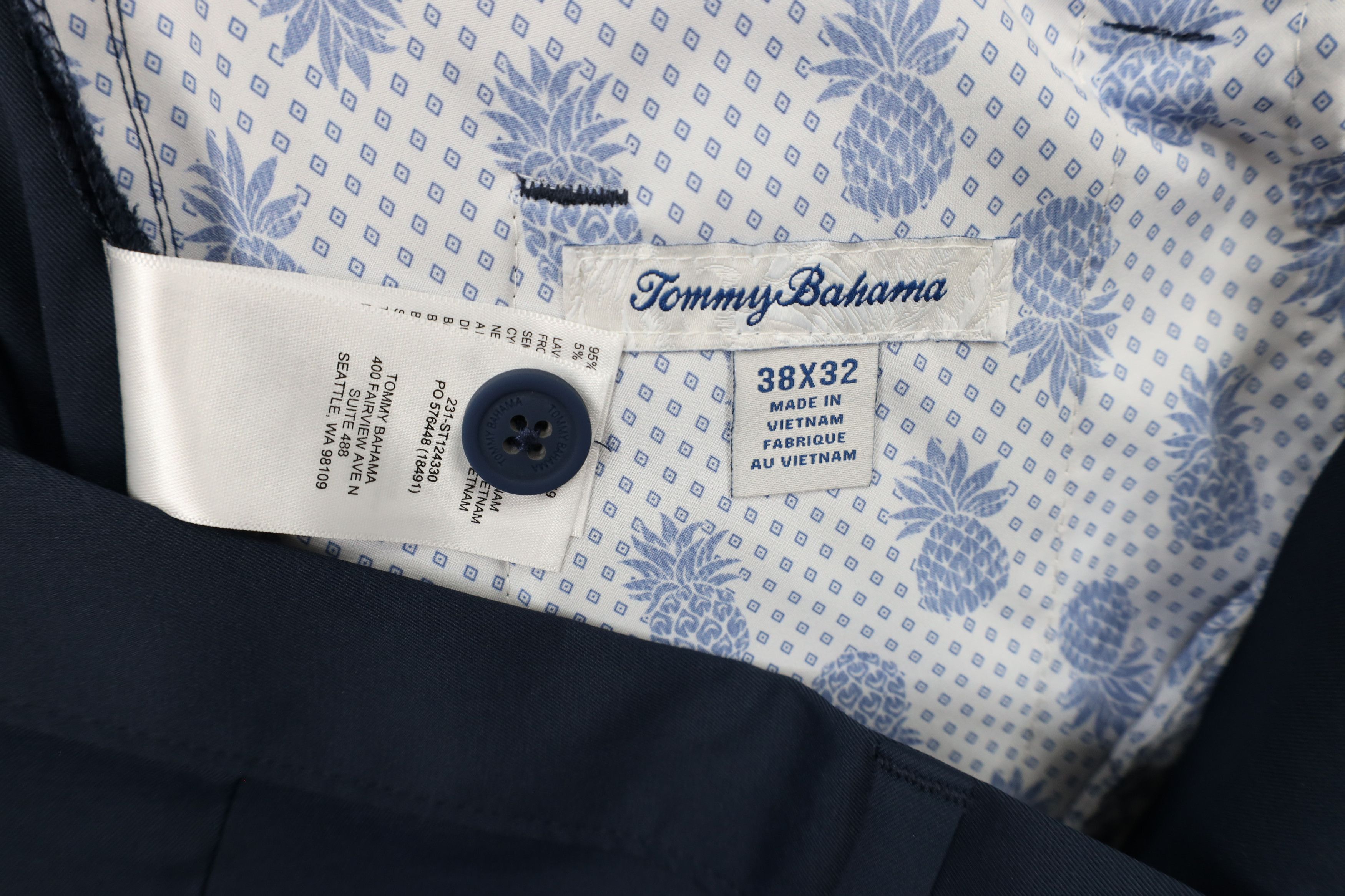Tommy Bahama × Vintage Tommy Bahama Front Straight Leg Tech Golf Chino Pants Blue Size US 38 / EU 54 - 7 Thumbnail