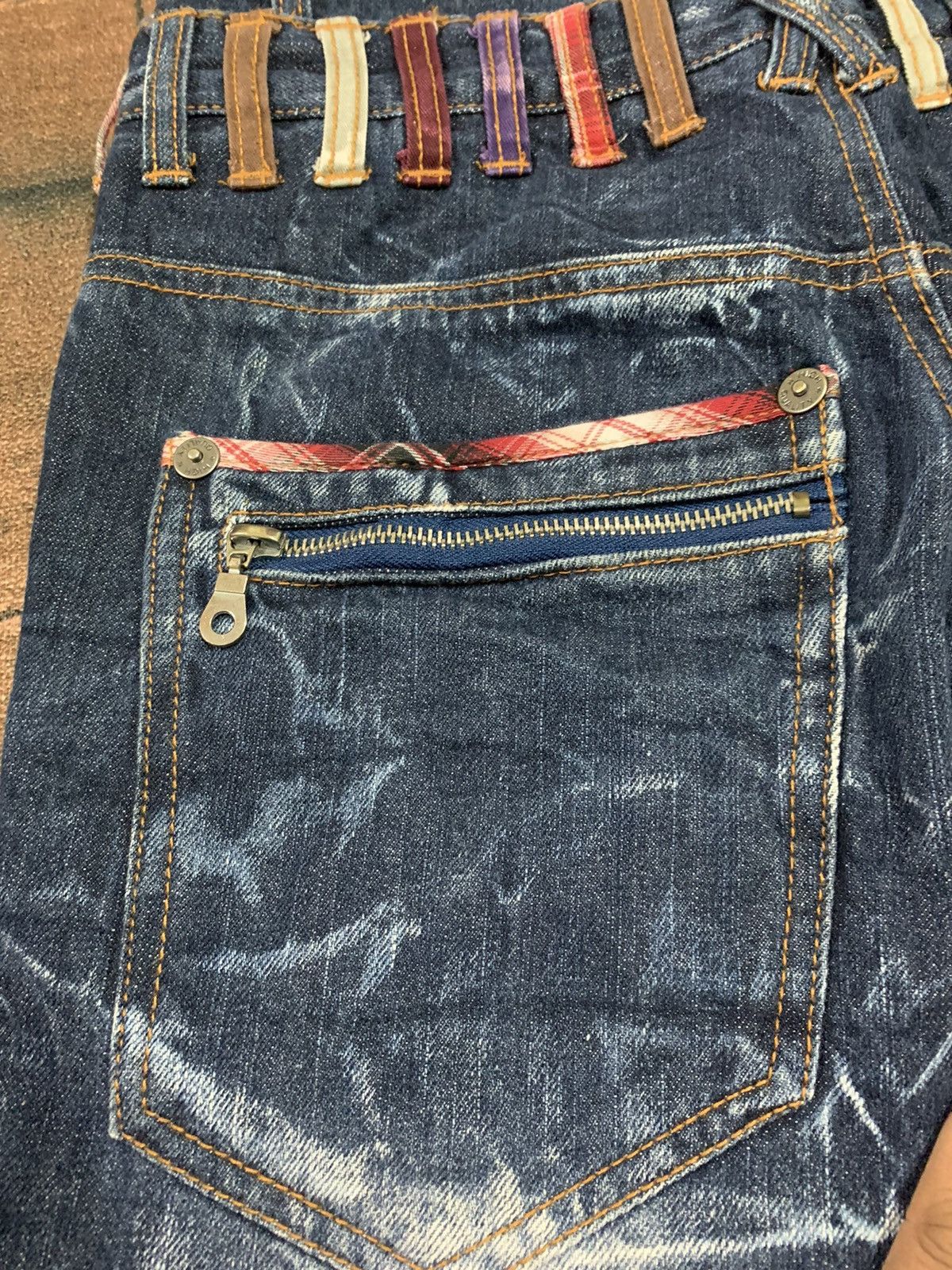 PPFM DISTRESSED DOUBLE WAIST NYLAUS WASHED SICK CLAW HONEYCOMB Size US 29 - 14 Thumbnail
