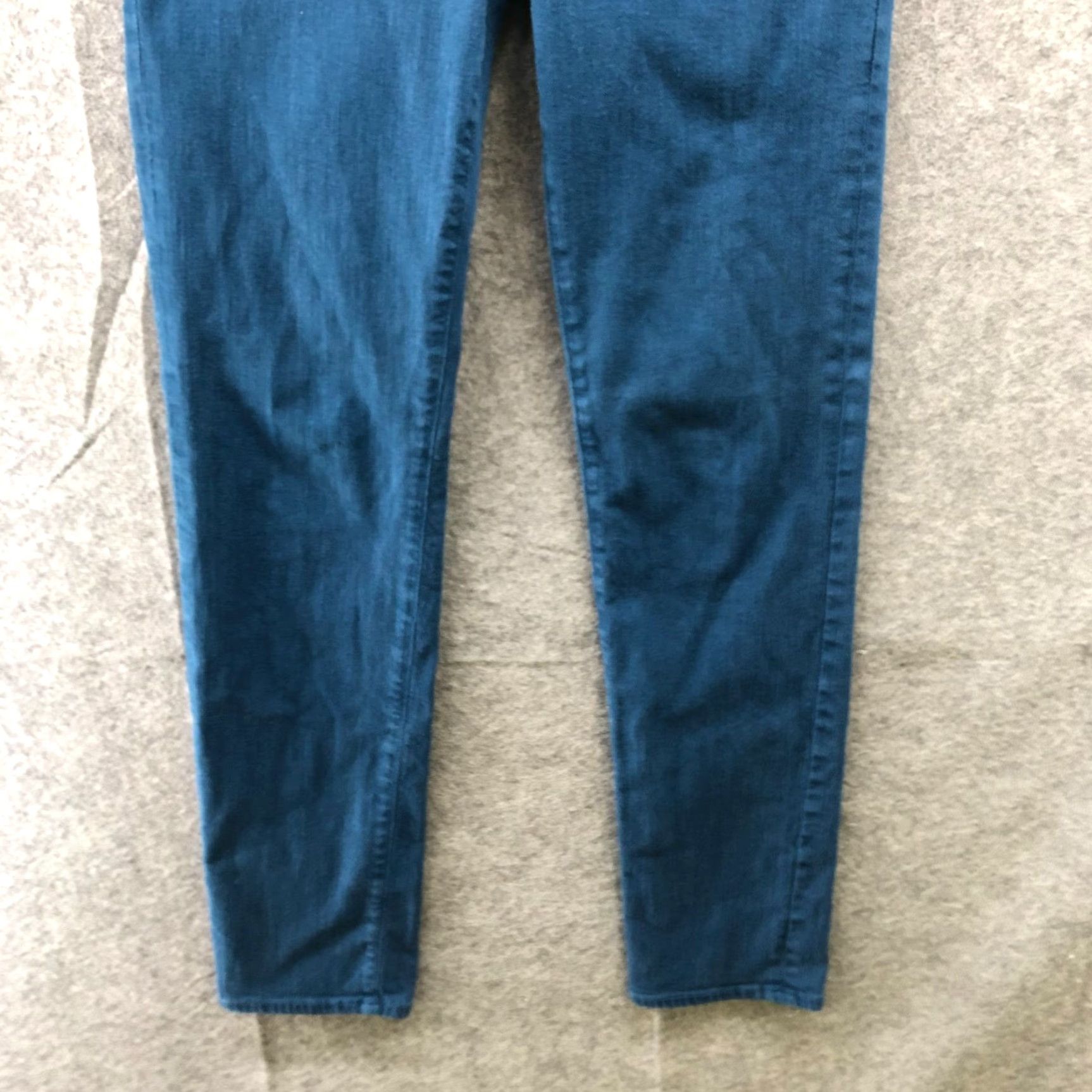 Vintage AG Adriano Goldschmied The Stilt Cigarette Jeans Womens 28 Blue Solid Skinny Jeans Size 28" / US 6 / IT 42 - 4 Thumbnail