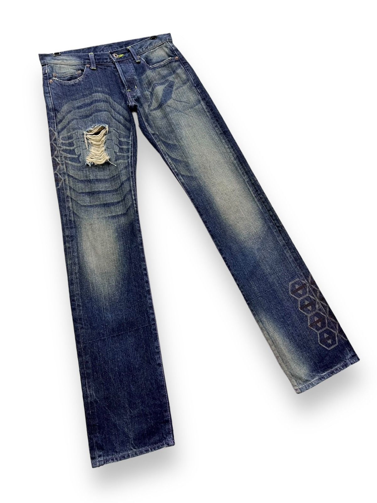 Anime 🔥EVANGELION NERV New Theatrical Version x COSPA JPN Denim Size US 30 / EU 46 - 6 Thumbnail