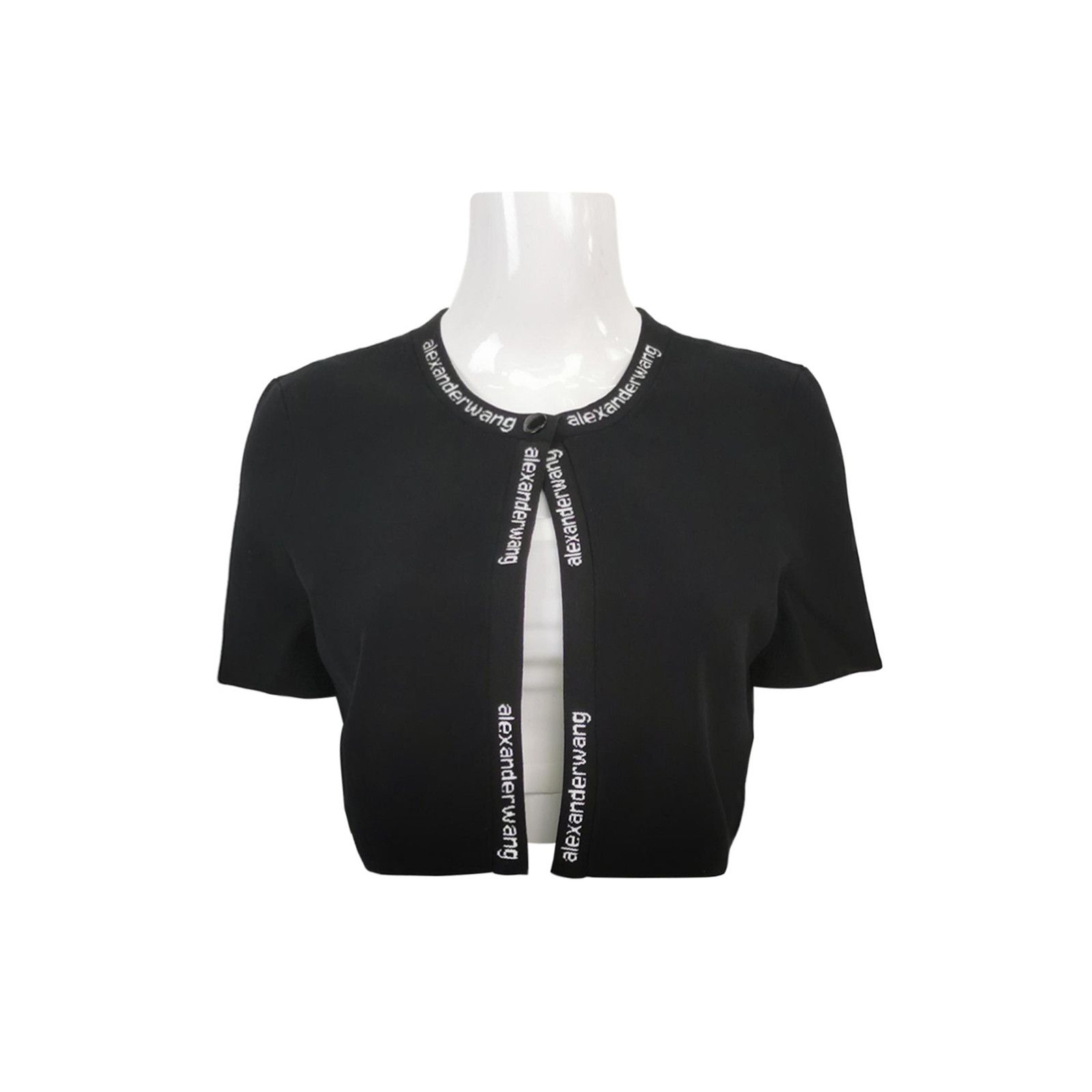 Alexander Wang Alexander Wang Logo Knit Top Size L Size L / US 10 / IT 46 - 1 Thumbnail